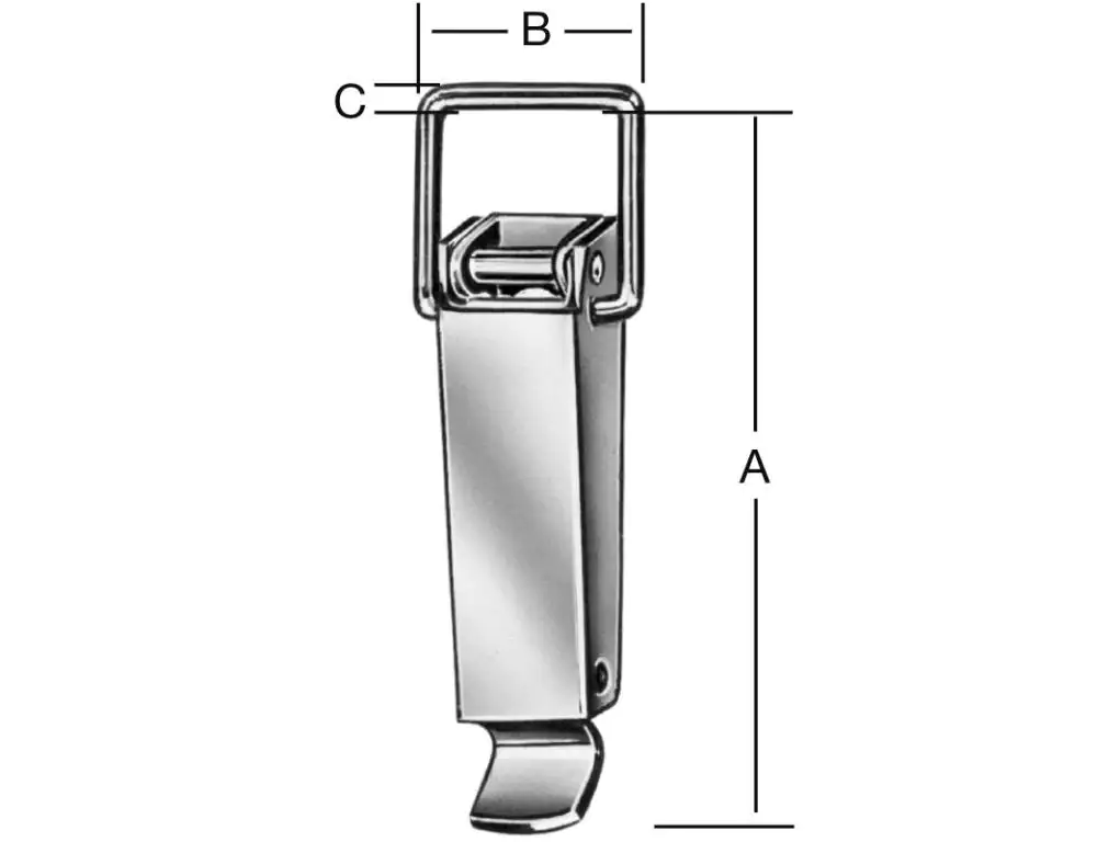 Vormann Spannverschlüsse verzinkt 87 x 33 x Ø 4.0 mm