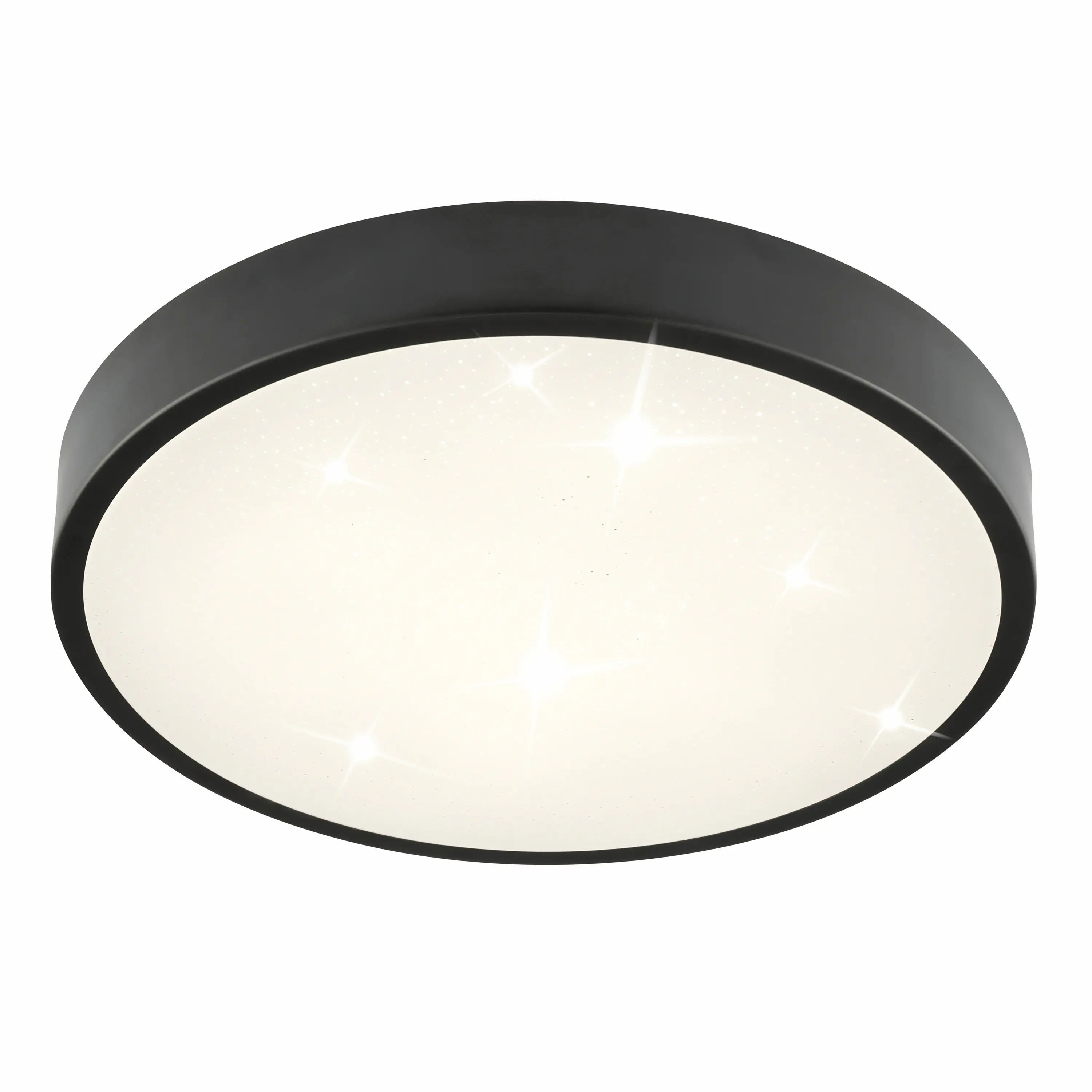 Brilliant LED Deckenleuchte Slimline Starry Ø 39 x 6,5 neutralweiß schwarz-weiß