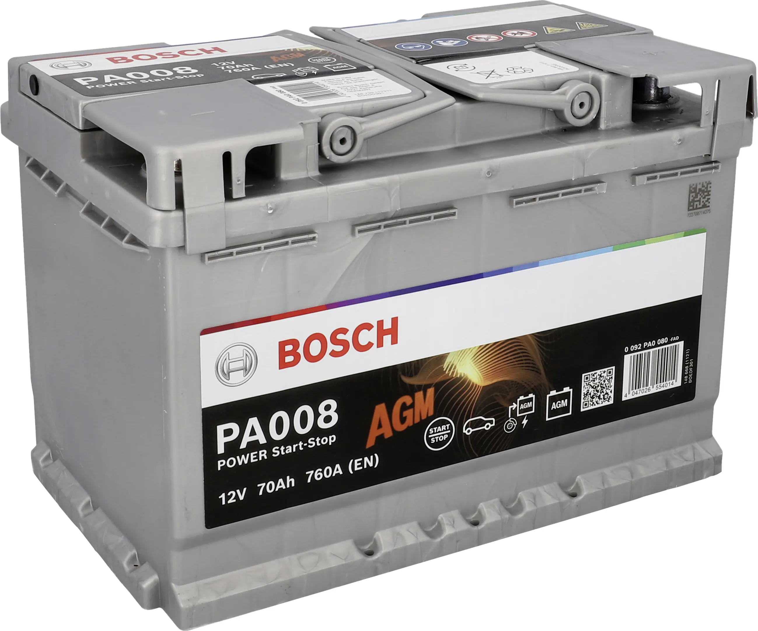 Bosch Starterbatterie AGM 70Ah 760A PowerLine