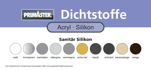 Primaster Sanitär Silikon transparent 310 ml 12 St. Kartonabnahme