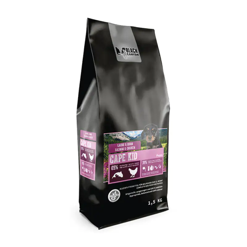 Black Canyon Cape Kid Hundetrockenfutter Junior 1,5 kg Lachs & Huhn 