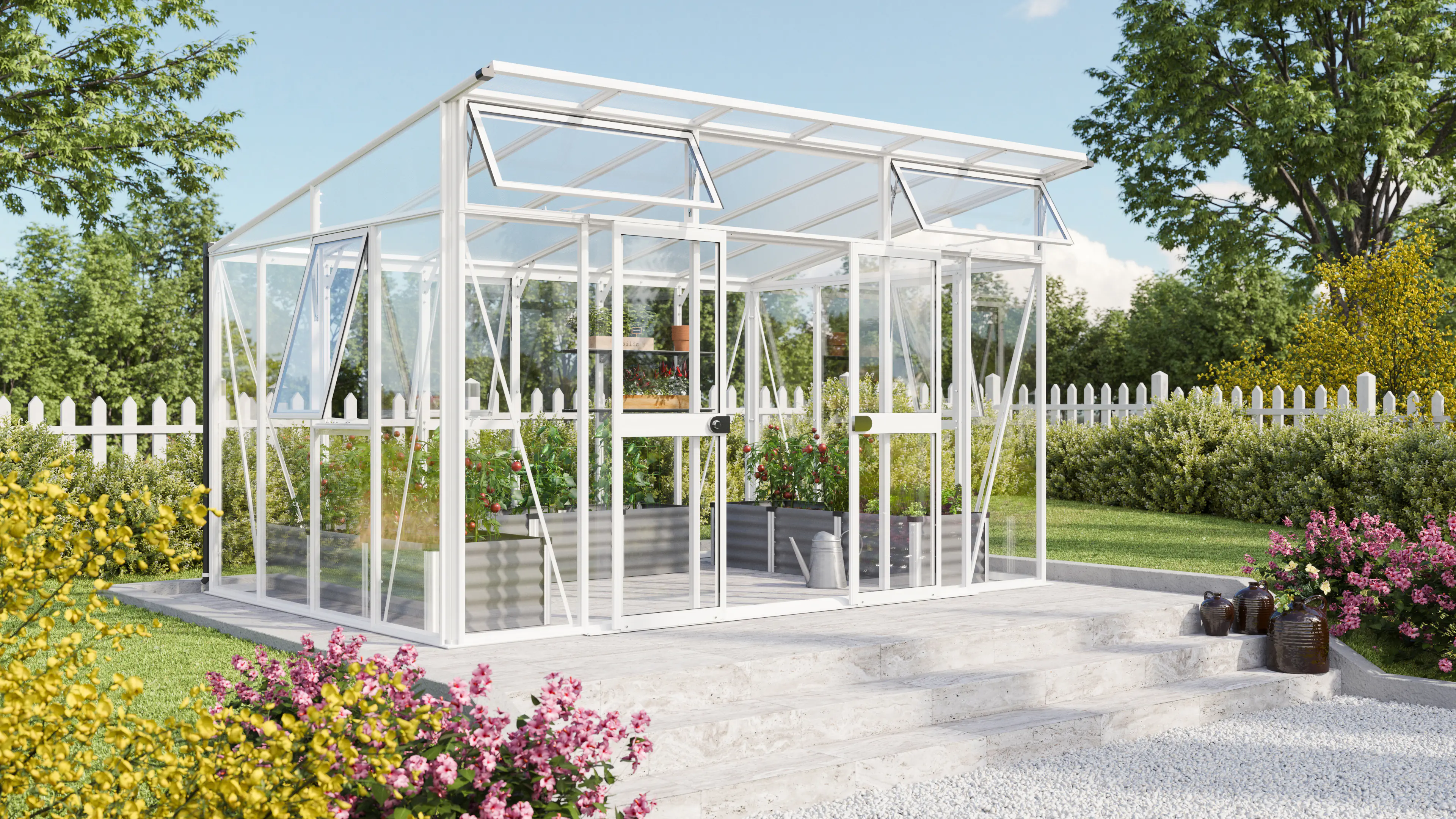Vitavia Gewächshaus Aura 11500 275 x 396 cm 3 mm ESG 10 mm HKP