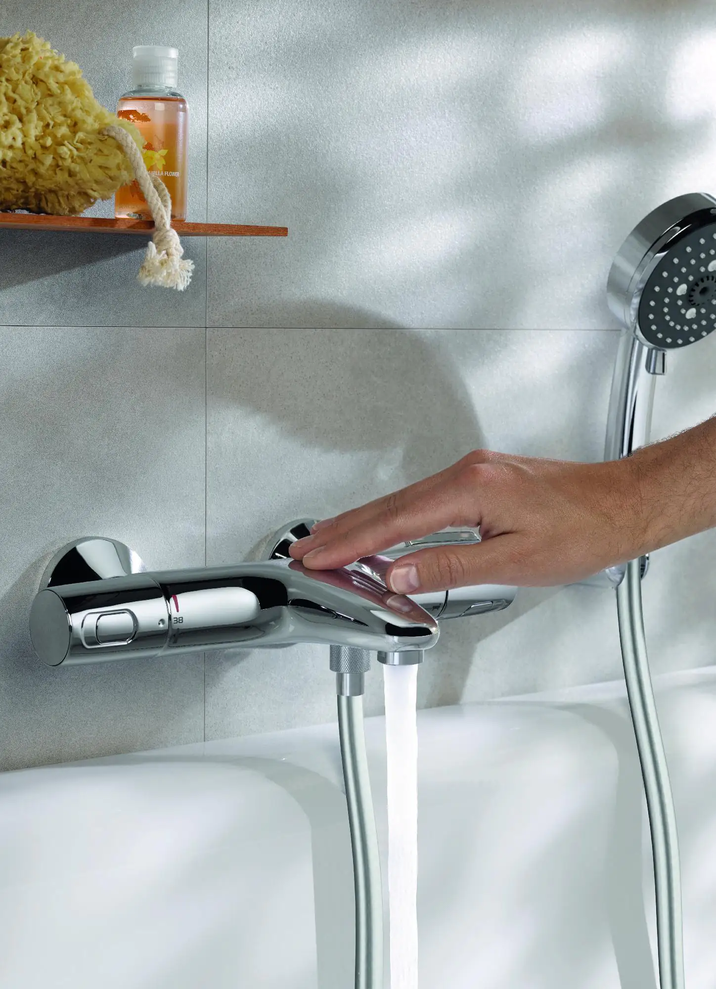 Grohe Wannen-Thermostat Precision Trend New verchromt