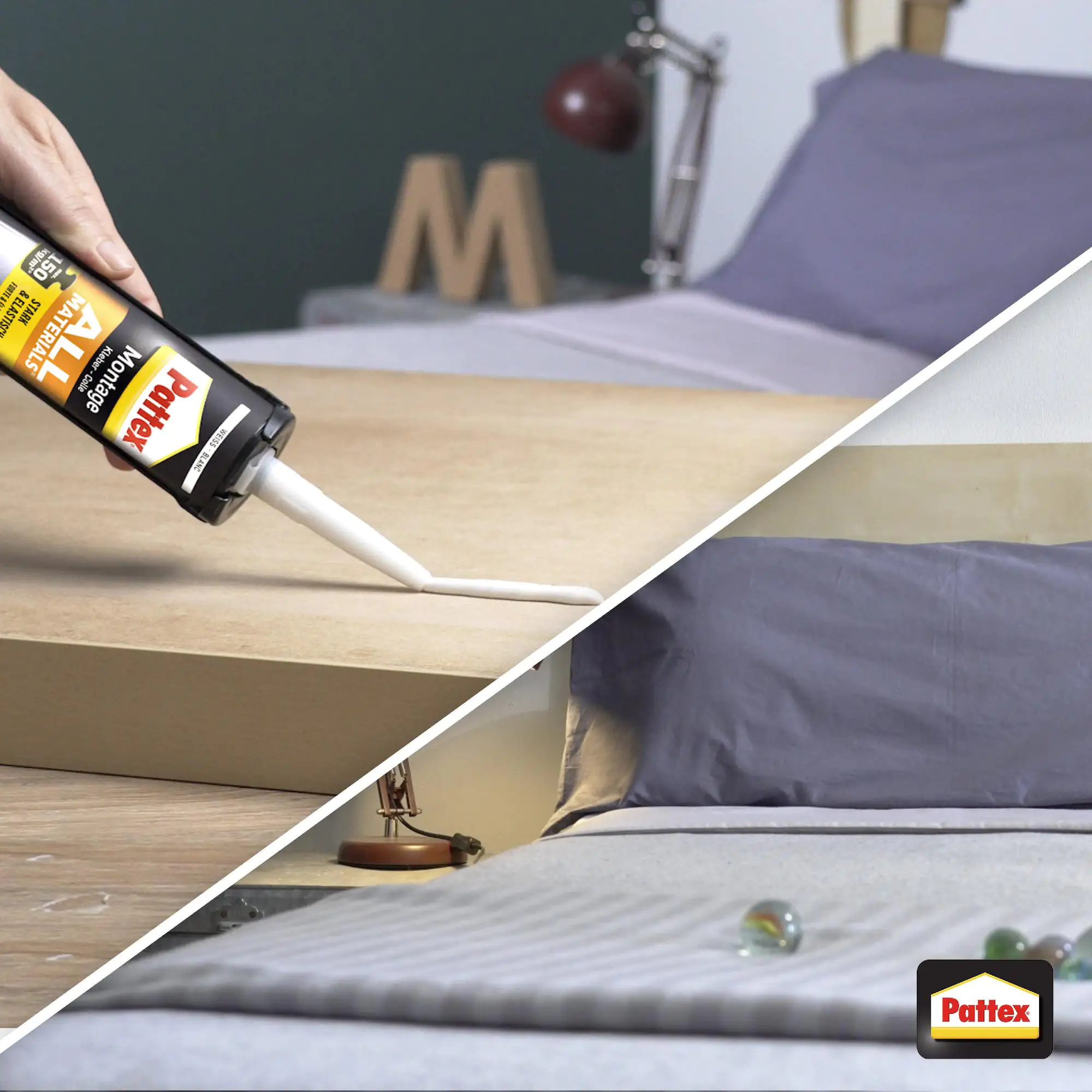 Pattex Montagekleber All Materials 450 g Kartusche, weiß