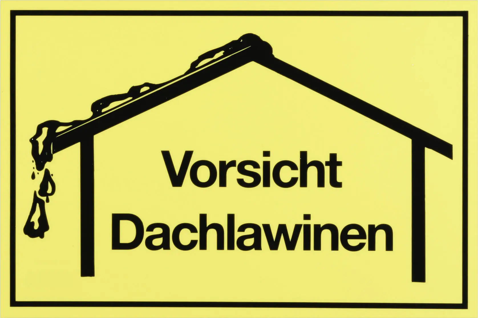 Metafranc Hinweisschild Vorsicht Dachlawinen 200 x 300 mm