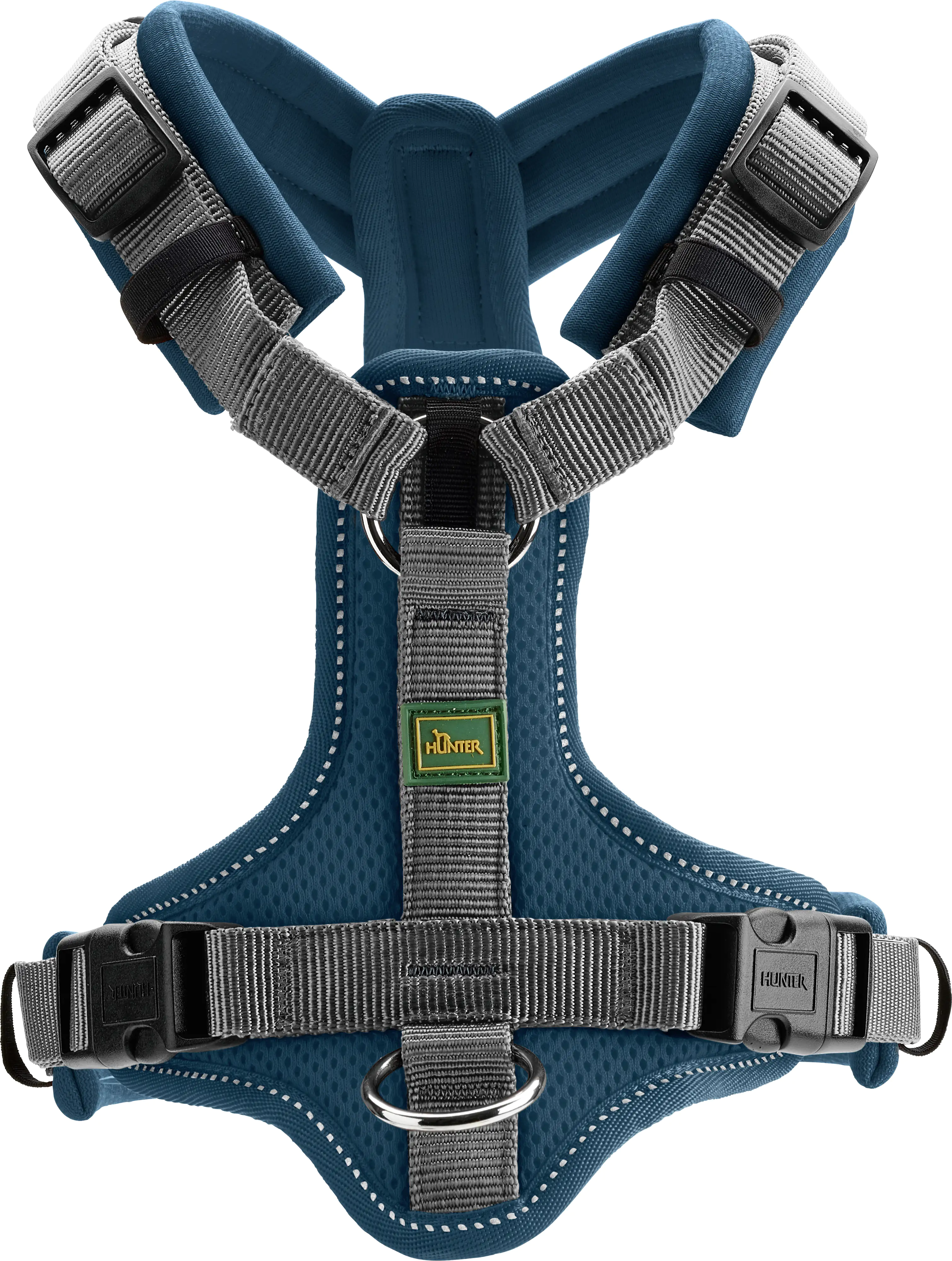 Hunter Hundegeschirr Maldon XS-S petrol/grau
