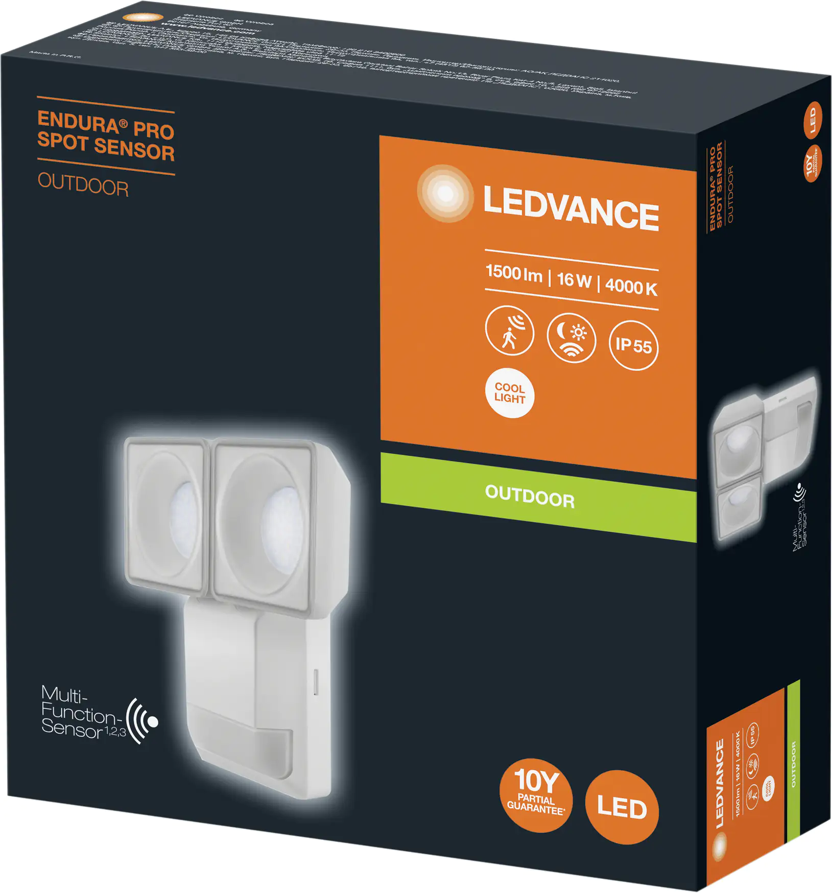 Ledvance LED Außenleuchte Endura Pro Spot Sensor weiß