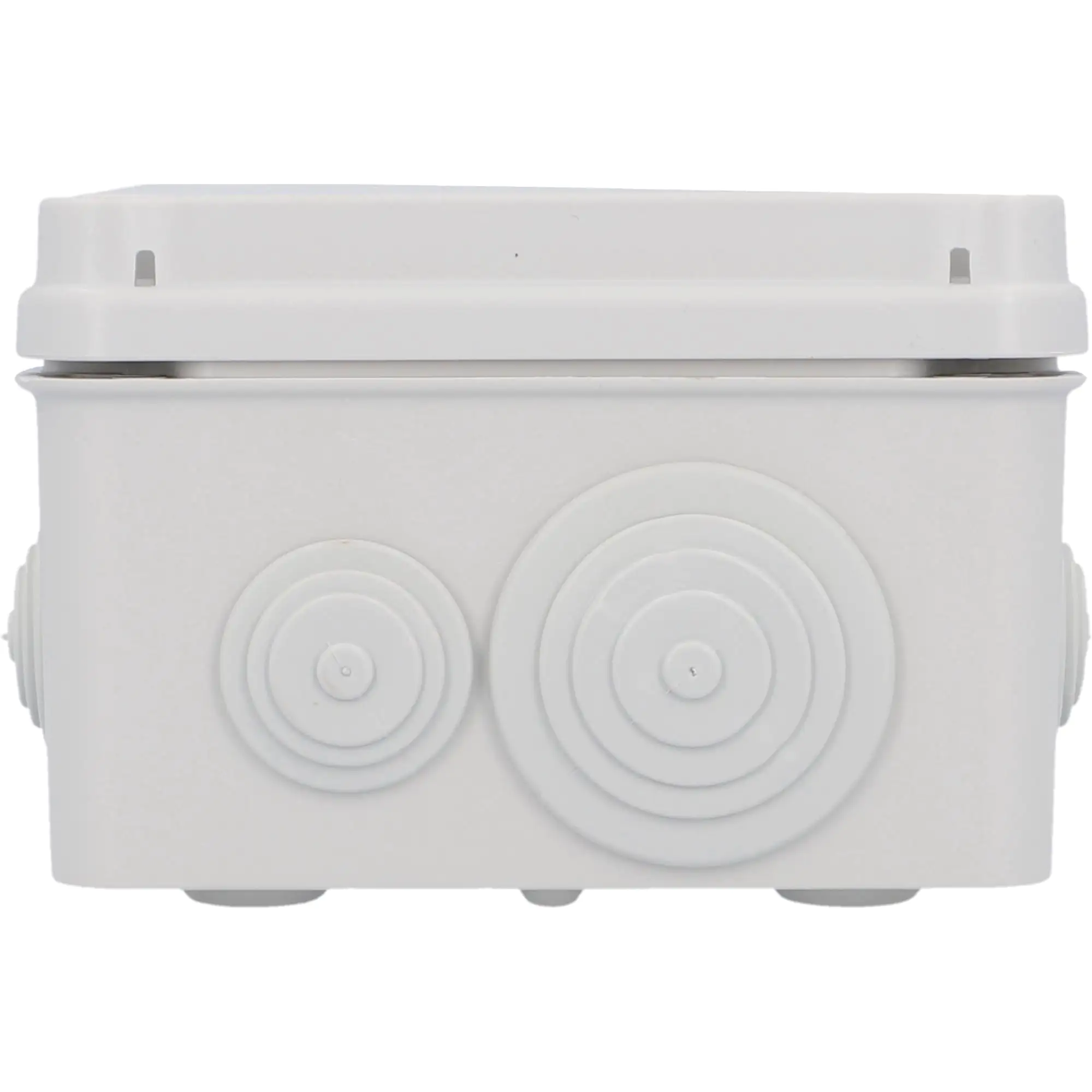 Aufputz- Abzweigdose IP65, mit Schraubdeckel, 175 x 130 x 84 mm, grau
