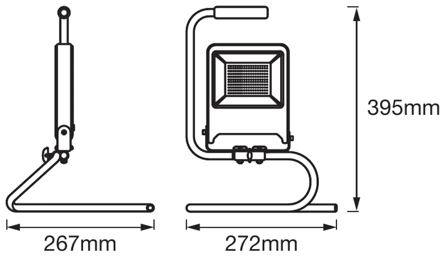 Ledvance LED Arbeitsstrahler 50 Watt, 2 m Kabel