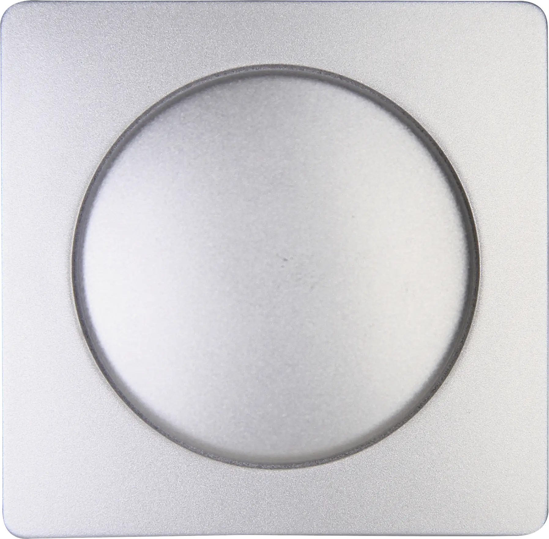 Kopp Dimmer-Abdeckung Paris silber, für Druck-Wechseldimmer, 333720187