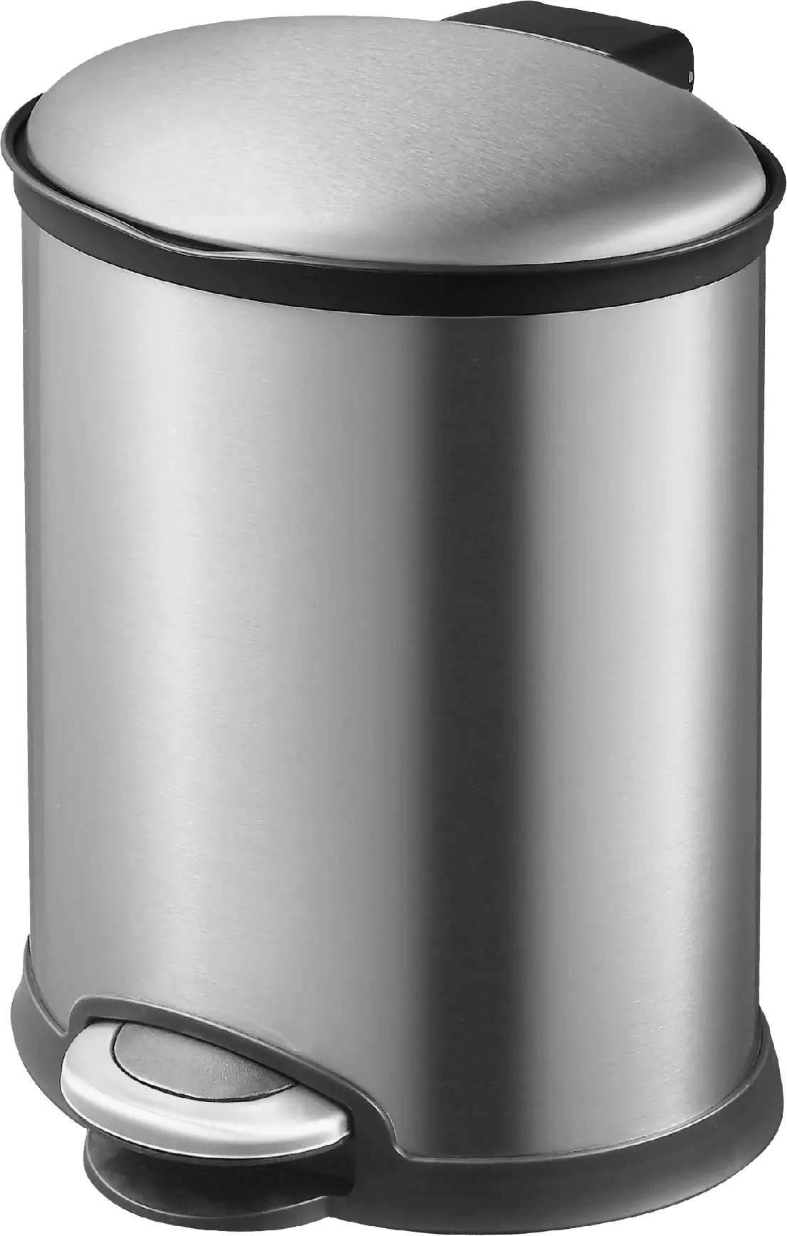 Primaster Treteimer 5,5 l Ellipse Edelstahl matt