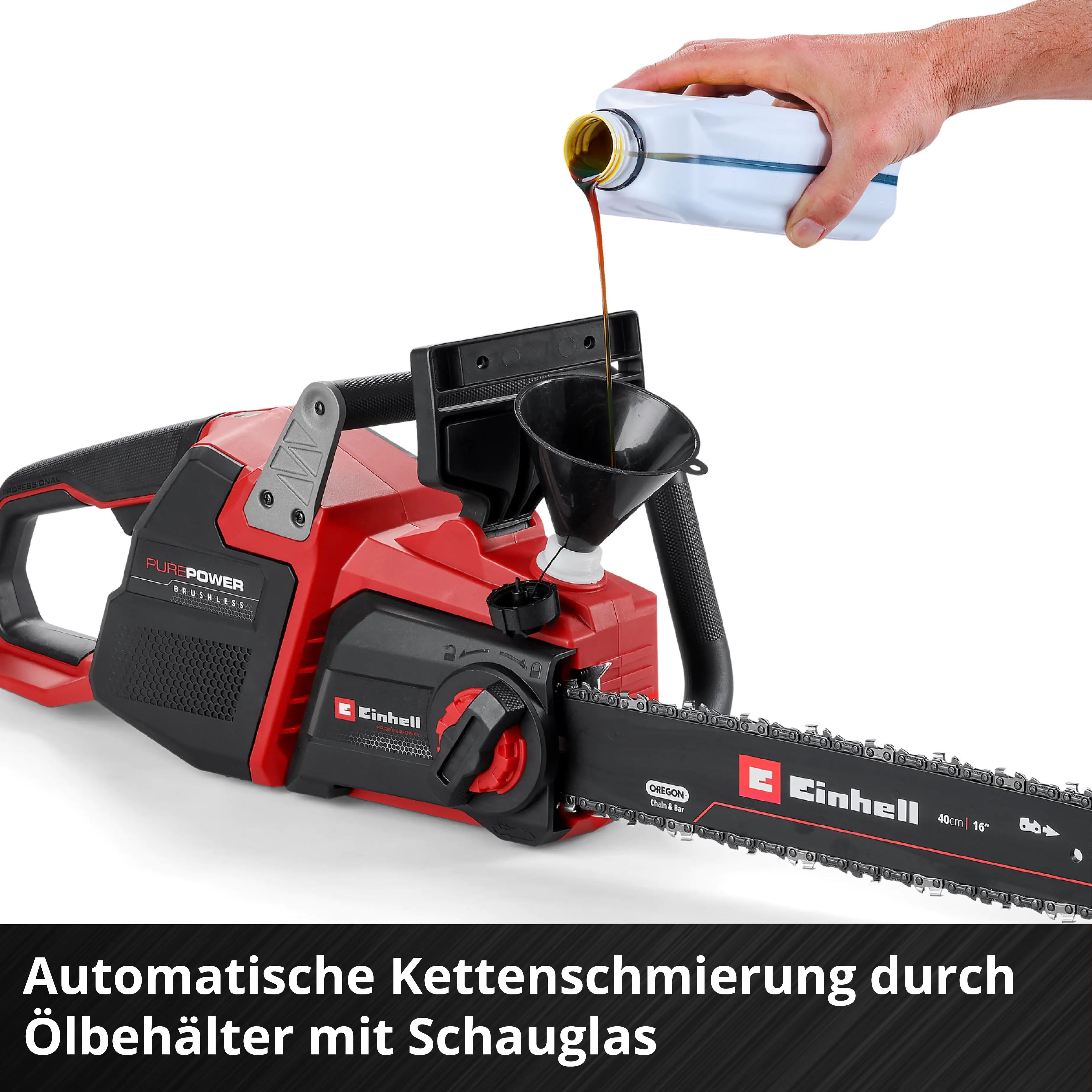 Einhell Akku-Kettensäge GP-LC 36/40 Li BL-Solo 40 cm Schwertlänge ohne Akku und Ladegerät