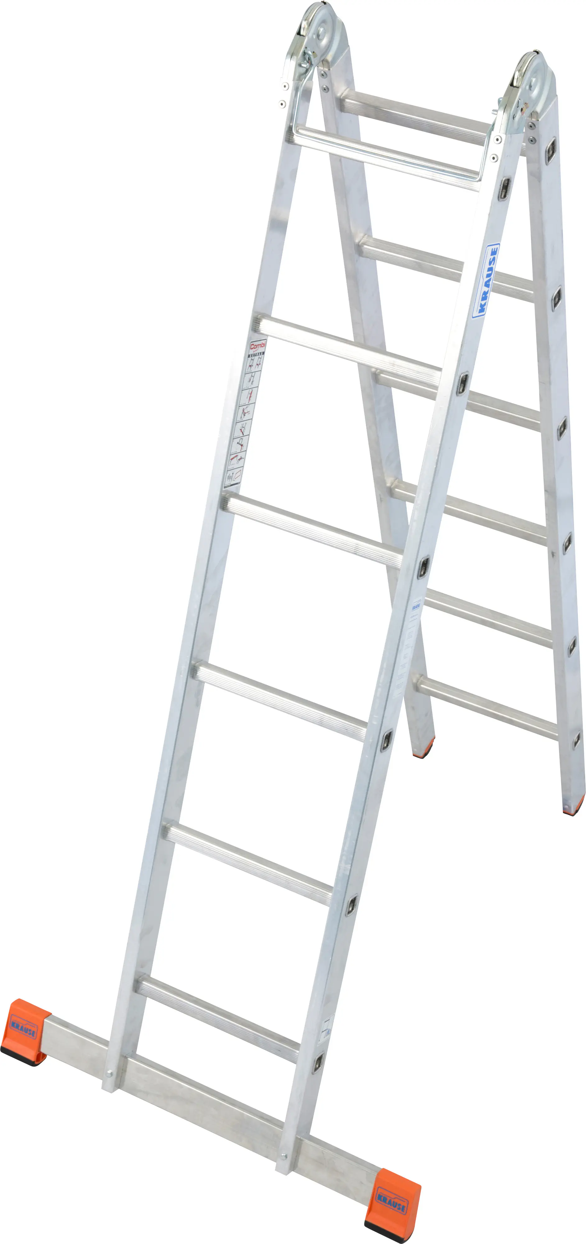 Krause Aluminium-Gelenk-Doppelleiter MONTO TriMatic 4,40 m