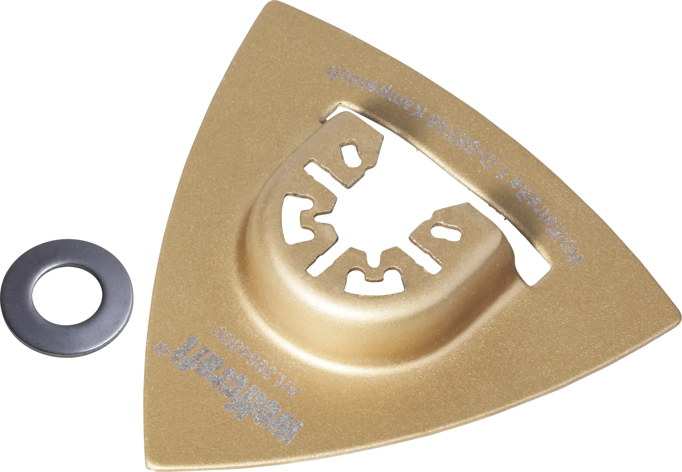 Wolfcraft Delta Schleifplatte HM für Bosch PMF Multifunktions-Werkzeug