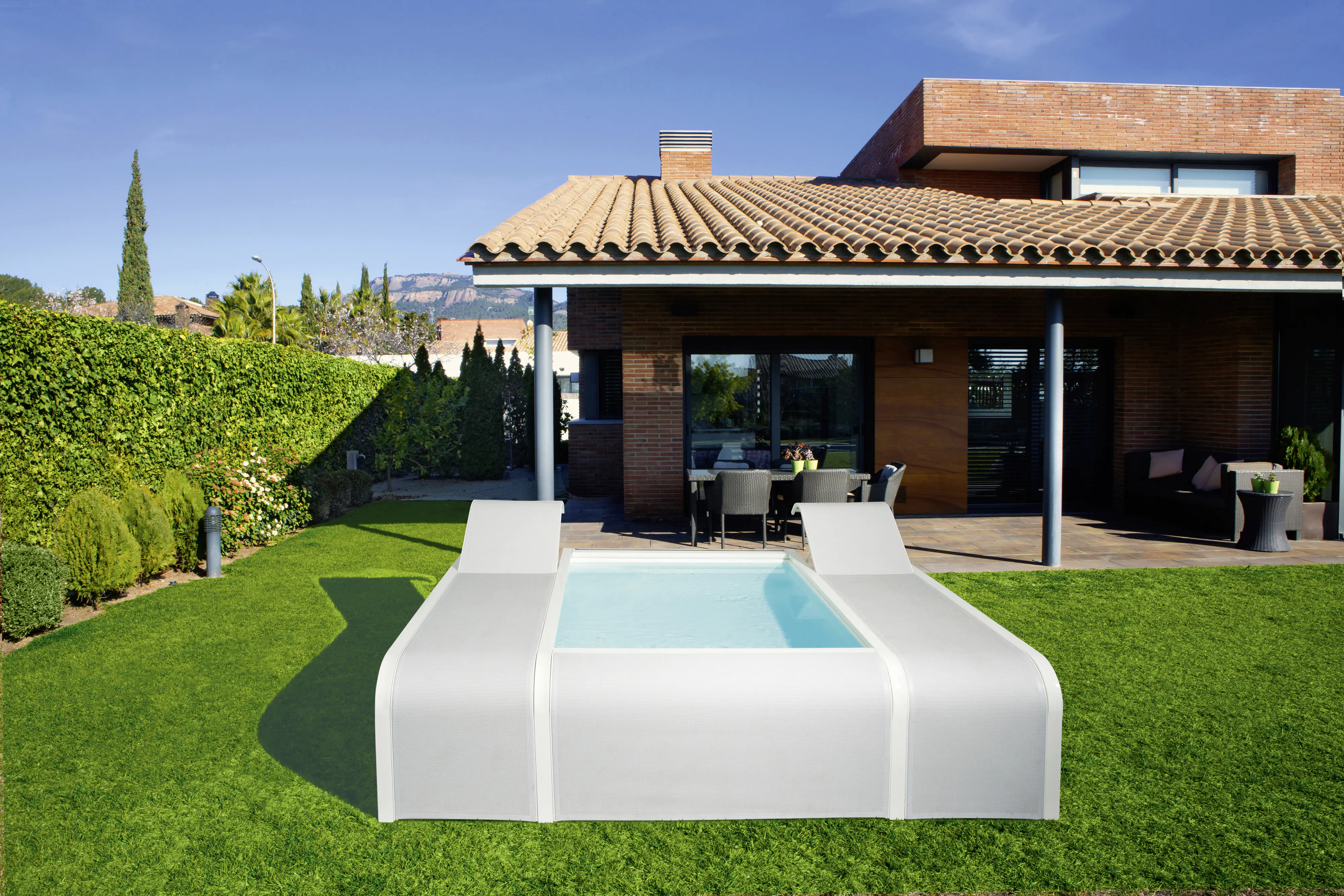 Gre Pool Mariposa weiß 282 x 219 x 60 cm