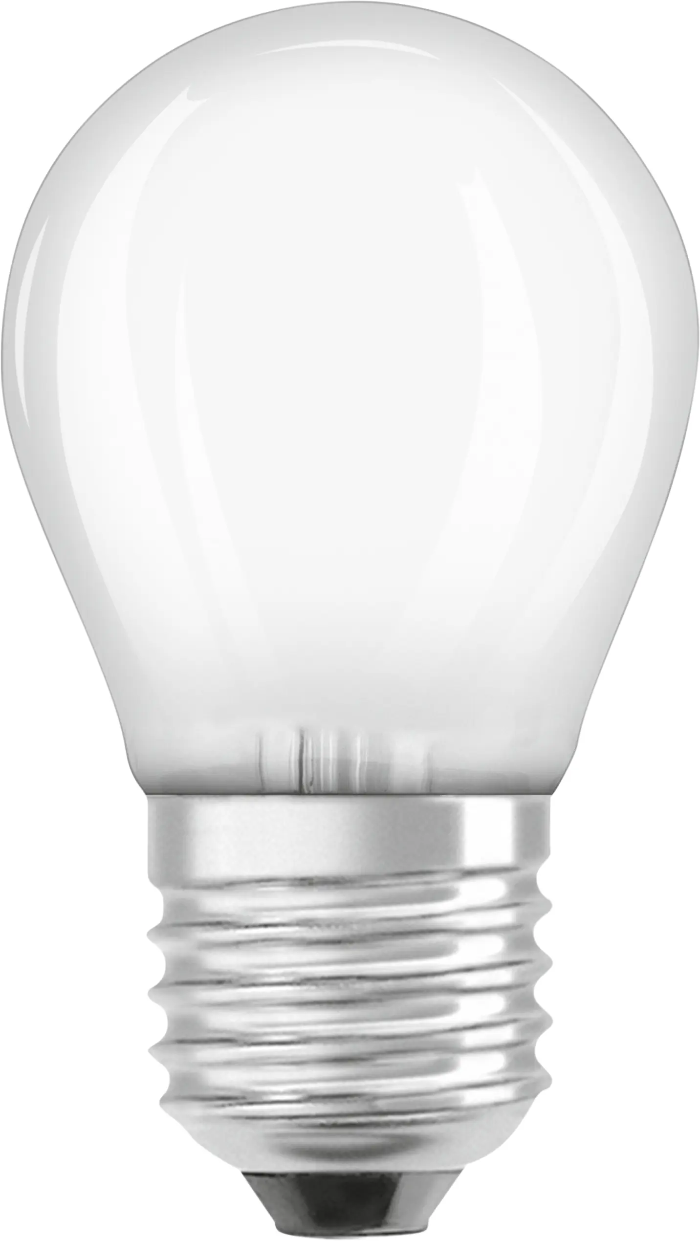 Osram LED Leuchtmittel Clas P40 E27 4W 2er Pack warmweiß, weiß matt