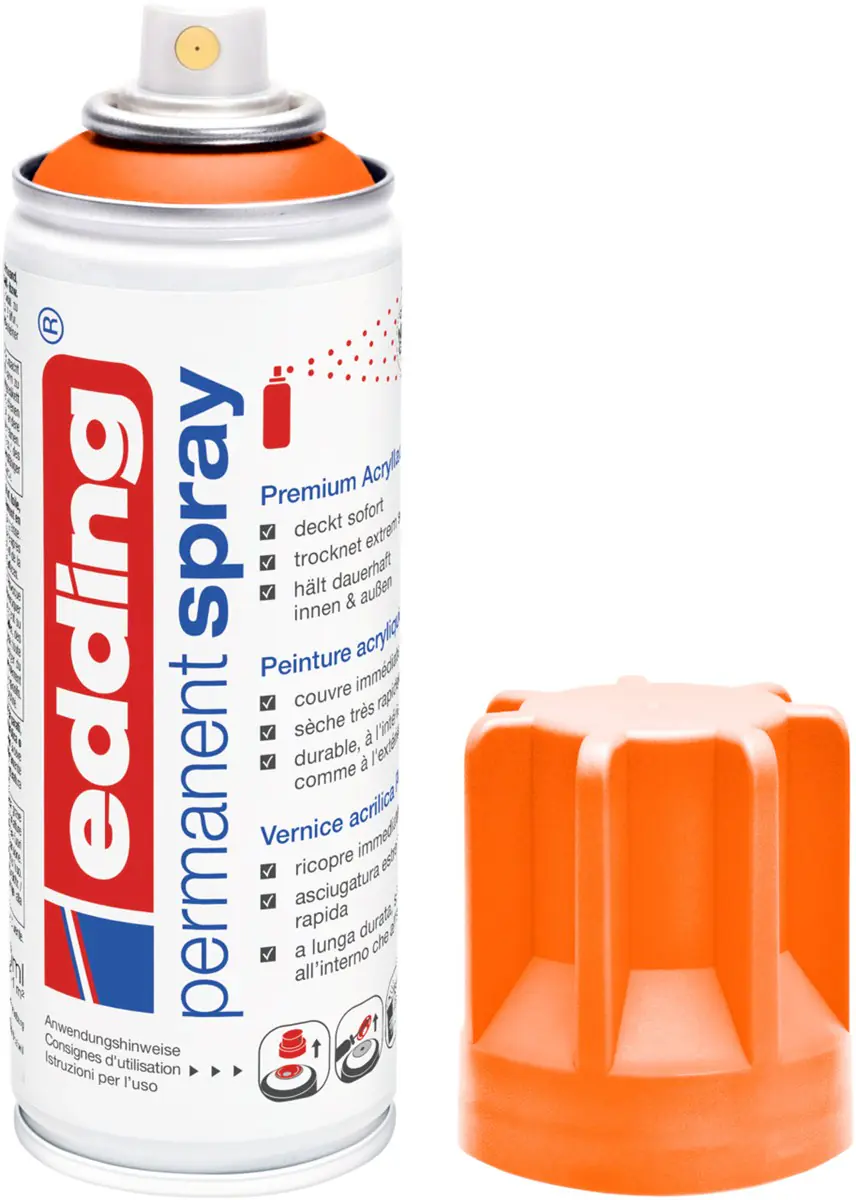 edding 5200 Permanent Spray Premium Acrylic Paint neonorange