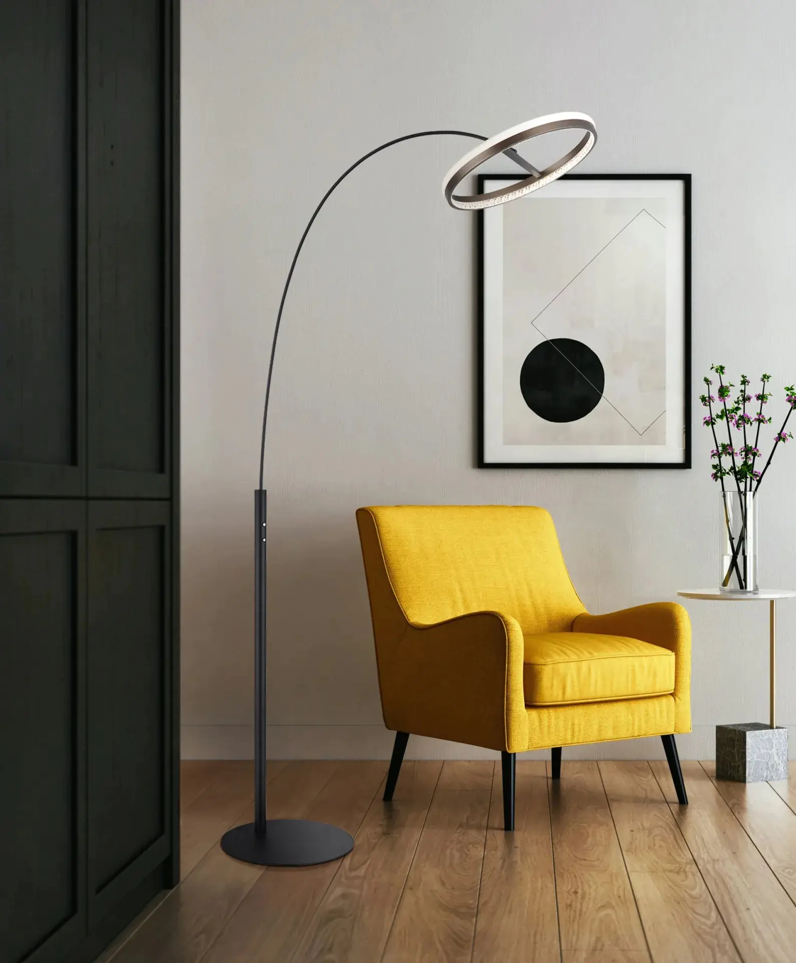 Globo LED Stehleuchte Della 1 Ring