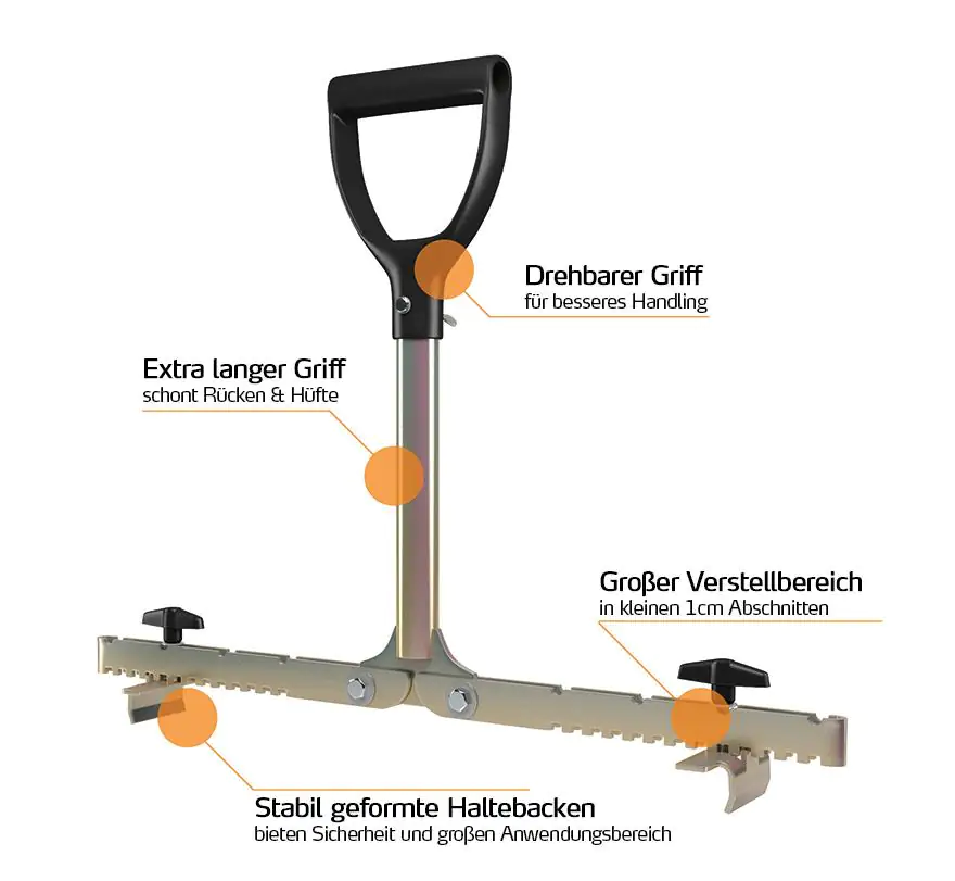 Langfit Plattenheber 30 - 50 cm Tragkraft 60 kg