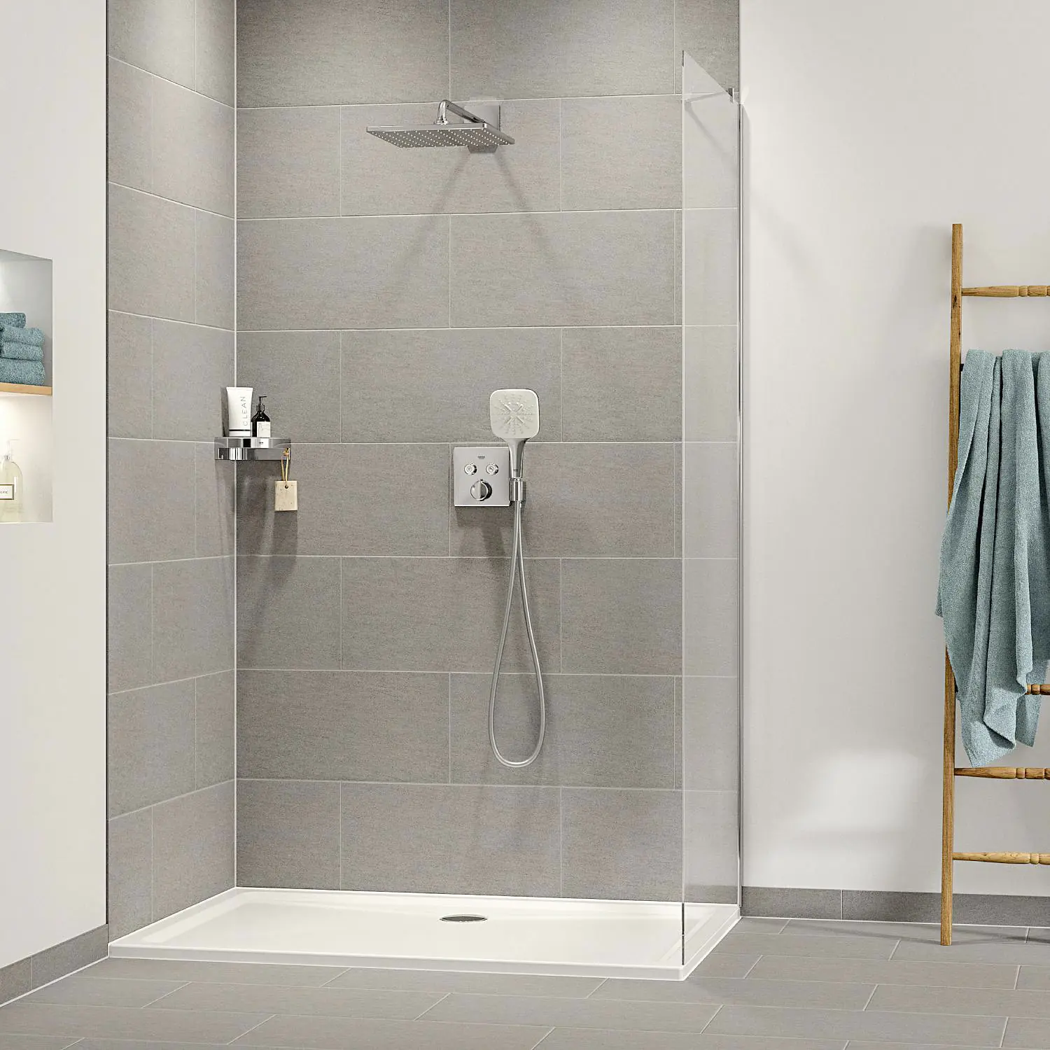 Grohe Vitalio SmartActive 130 Cube Handbrause chrom 3 Strahlarten