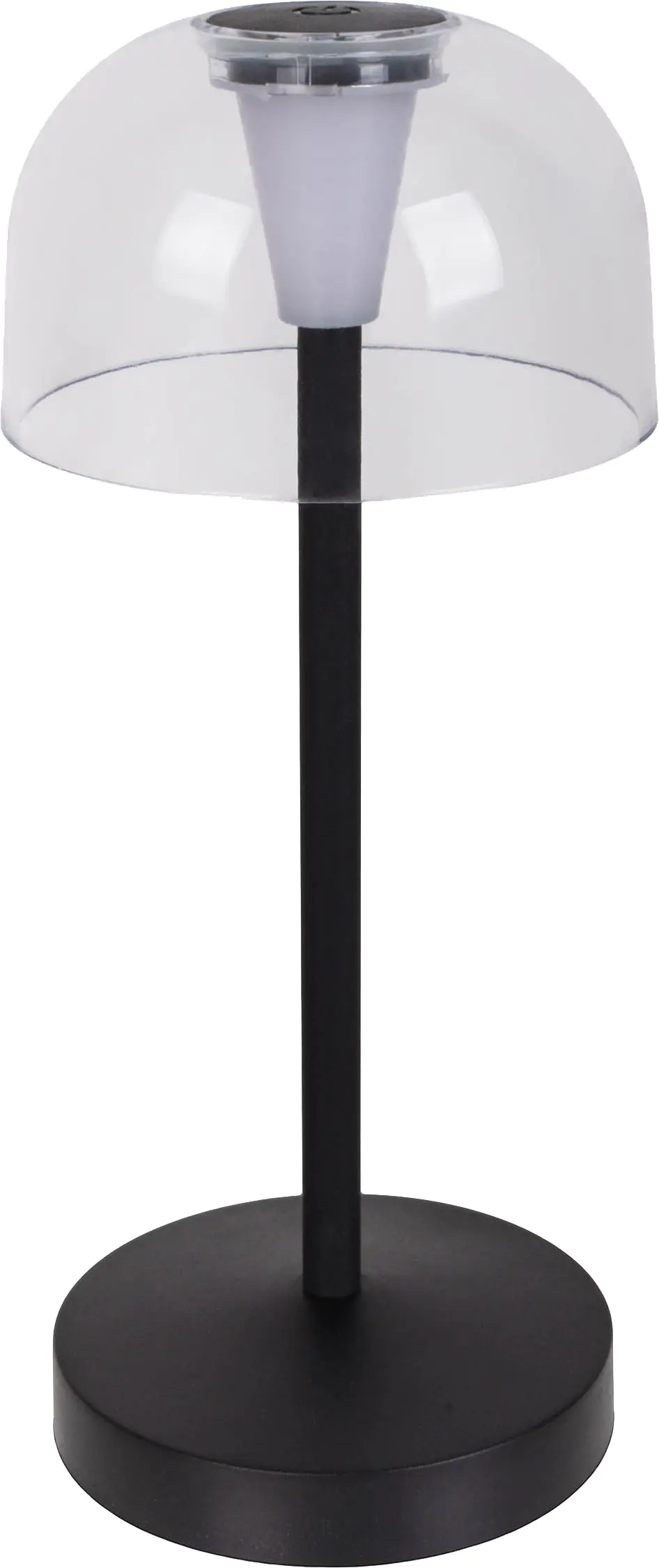 Light & More LED Akku-Tischleuchte Gomba schwarz dimmbar