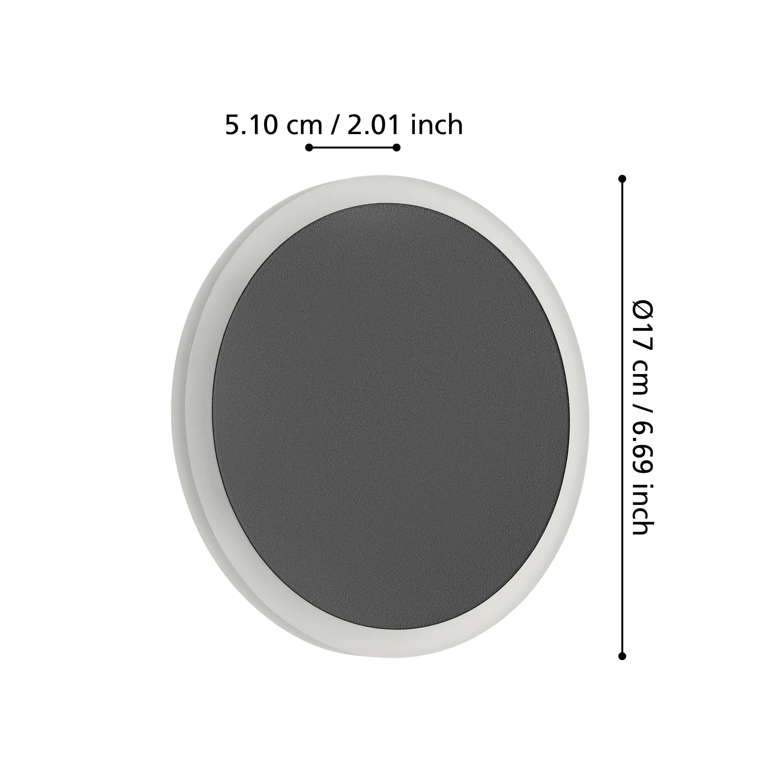 Eglo LED Wandleuchte Talamello 1 12W, 1450 lm, 3000K, warmweiß, Alu,Kunststoff