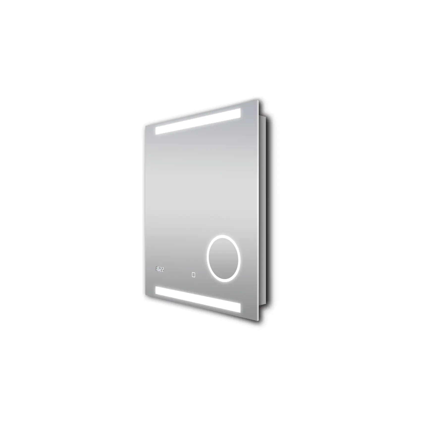 DSK LED Lichtspiegel Silver Rey 60x70 cm