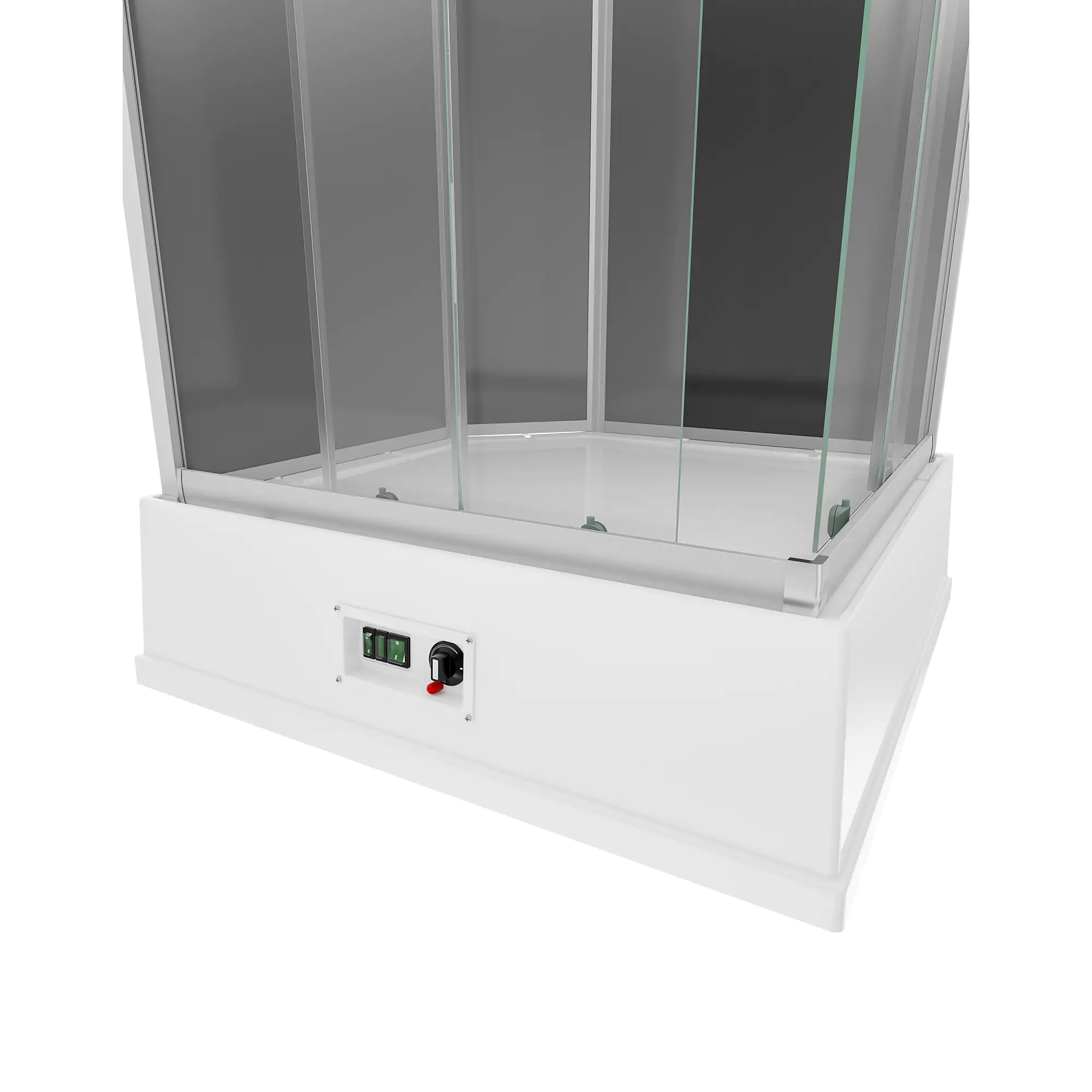 Schulte Komplettduschkabine Korfu II 94 x 110 x 215 cm mit Boiler, Pumpe