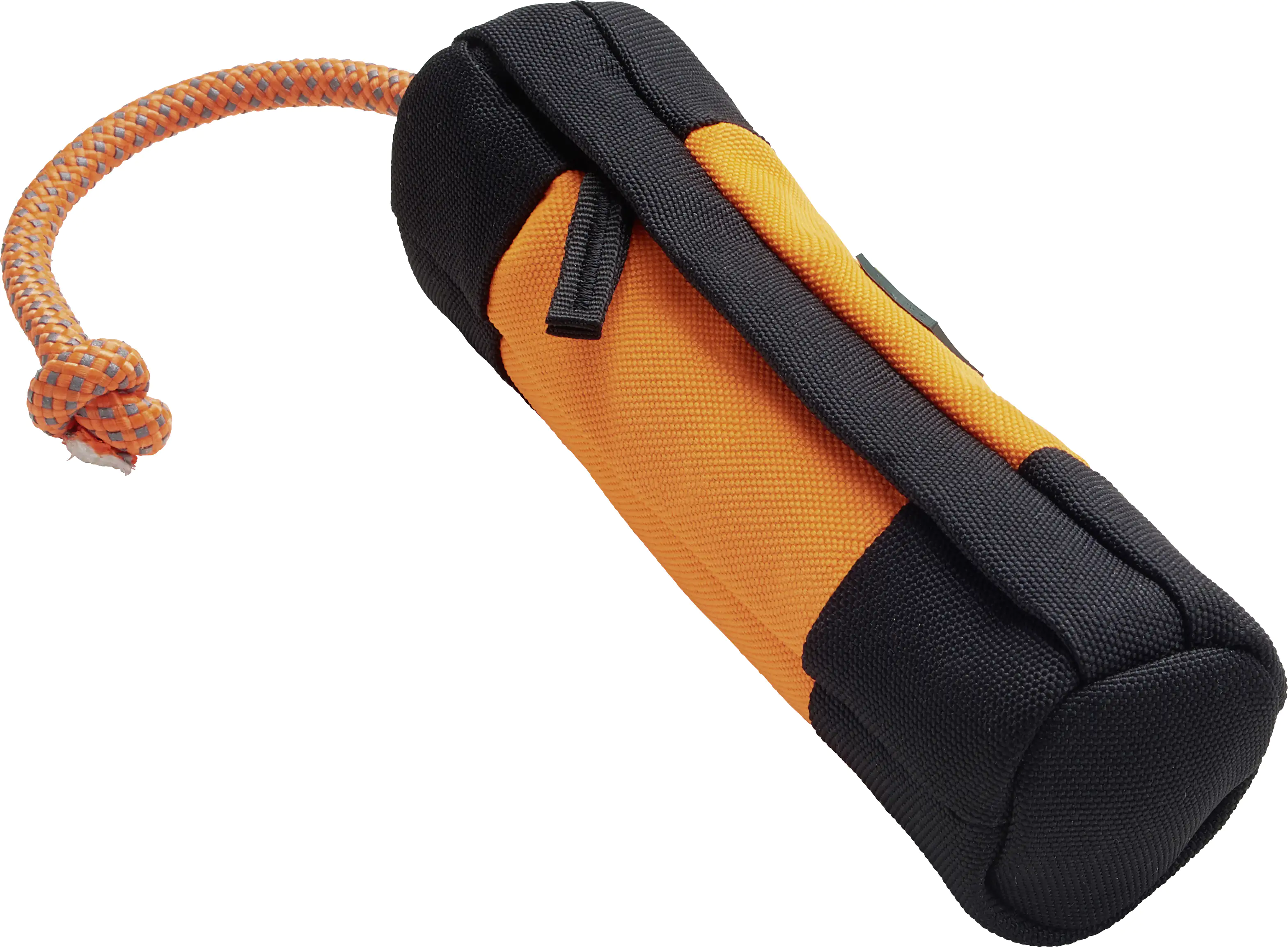 Hunter Hundespielzeug Trainer Snack Dummy mit Seil 35 cm orange/schwarz