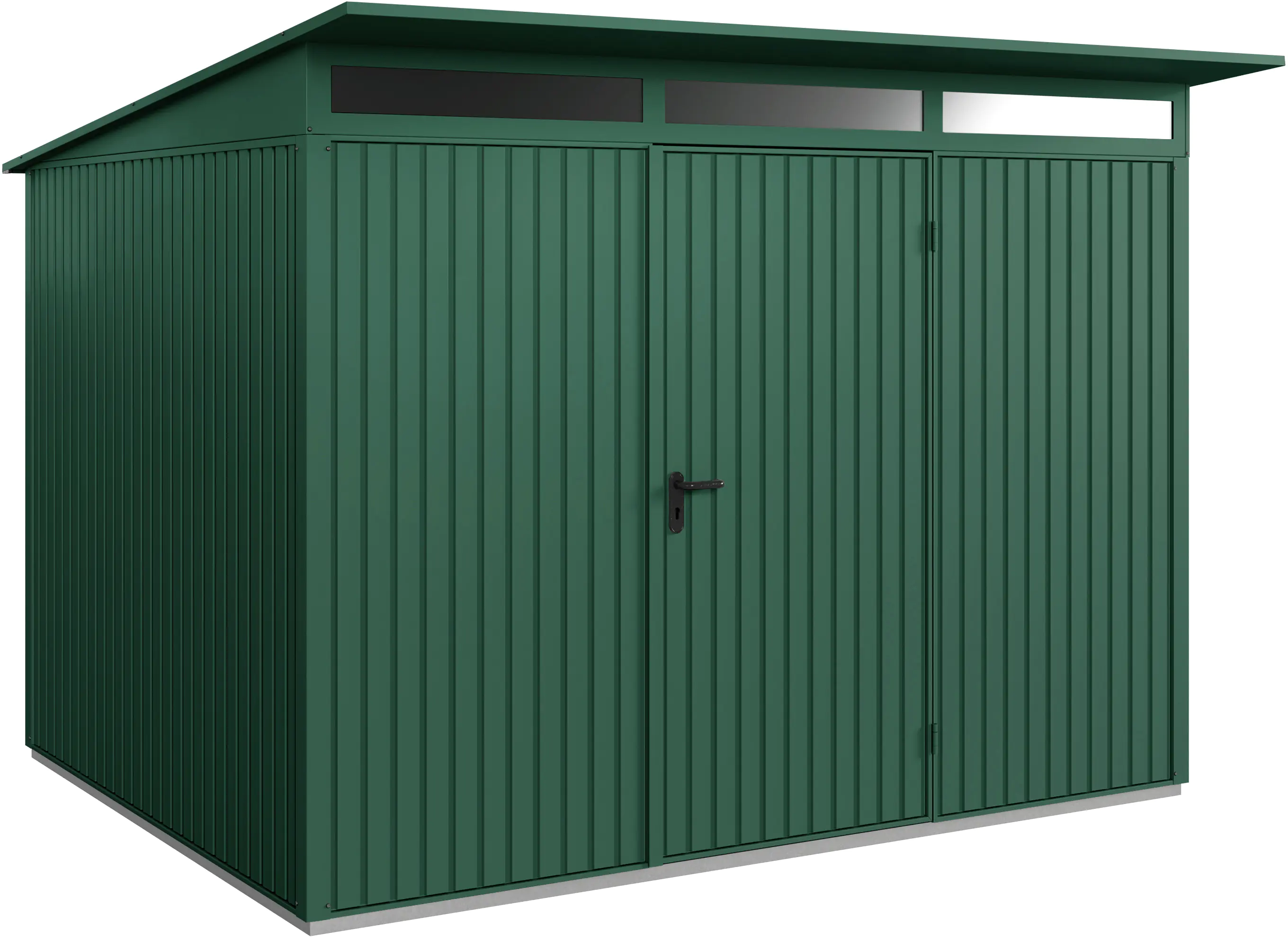 EcoStar Gerätehaus Trend-P Typ 3 312,7 x 283,4 x 232,3 cm moosgrün
