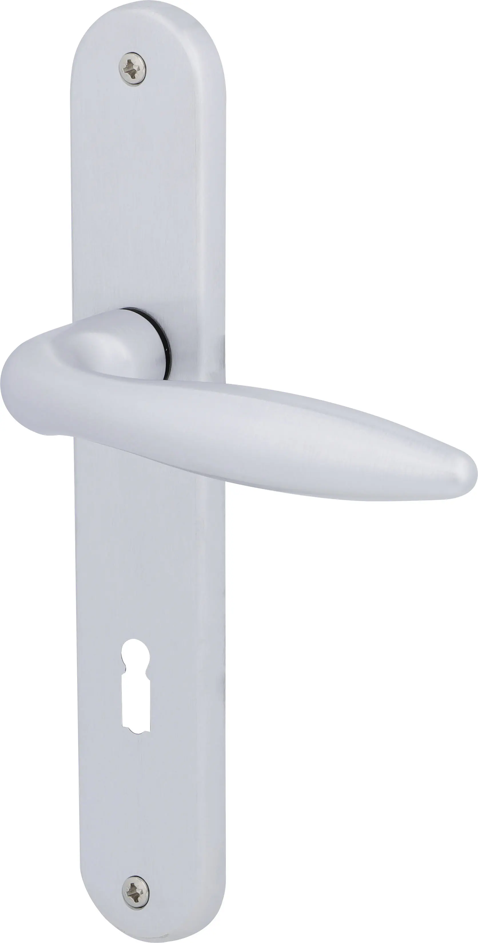 Südmetall Türgriff-Garnitur Langschild Alison BB Messing satiniert silber 225 x 40 mm 