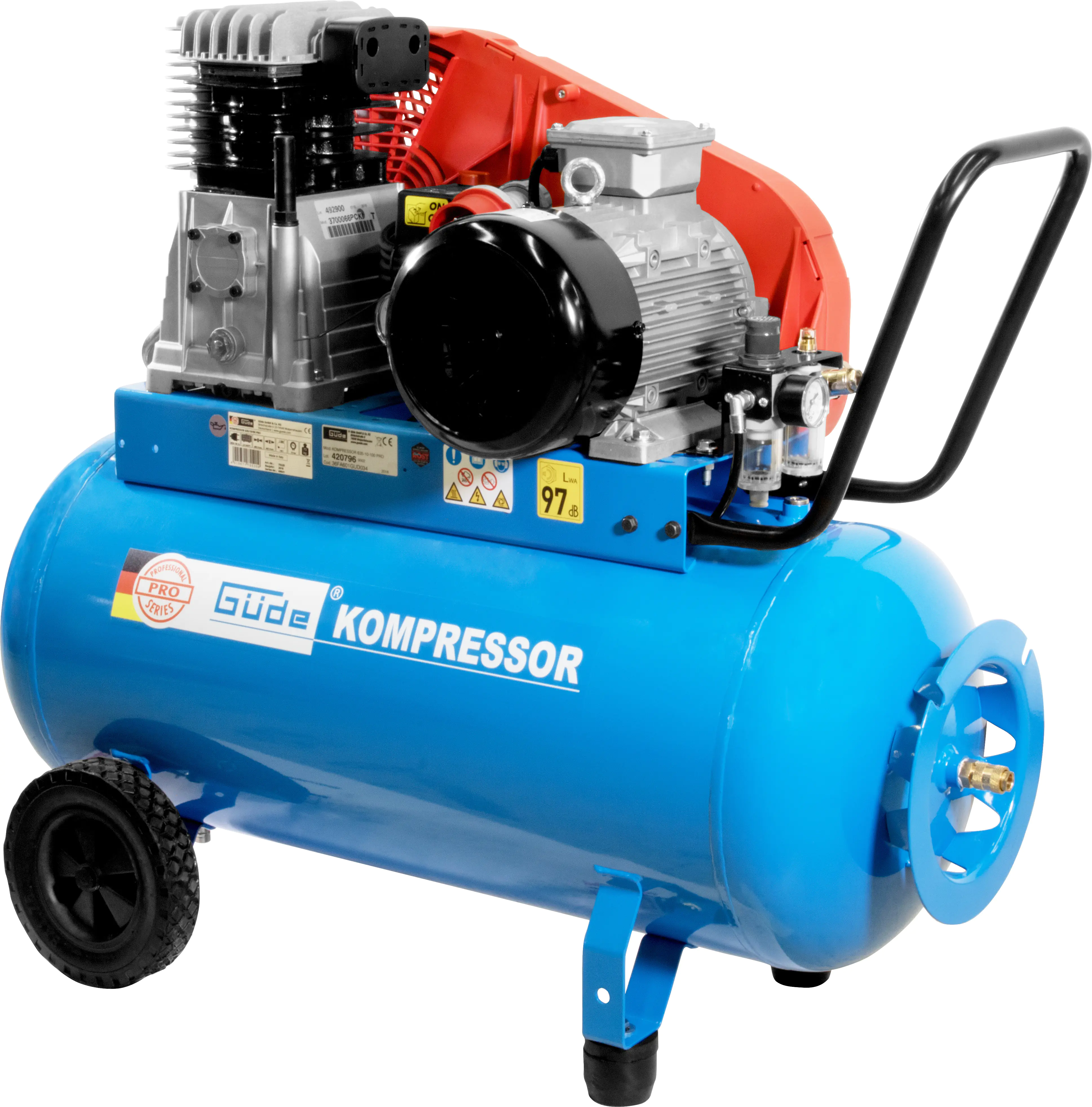 Güde Kompressor 635/10/90 PRO 10 bar 100 l 480 l/min 3 kW
