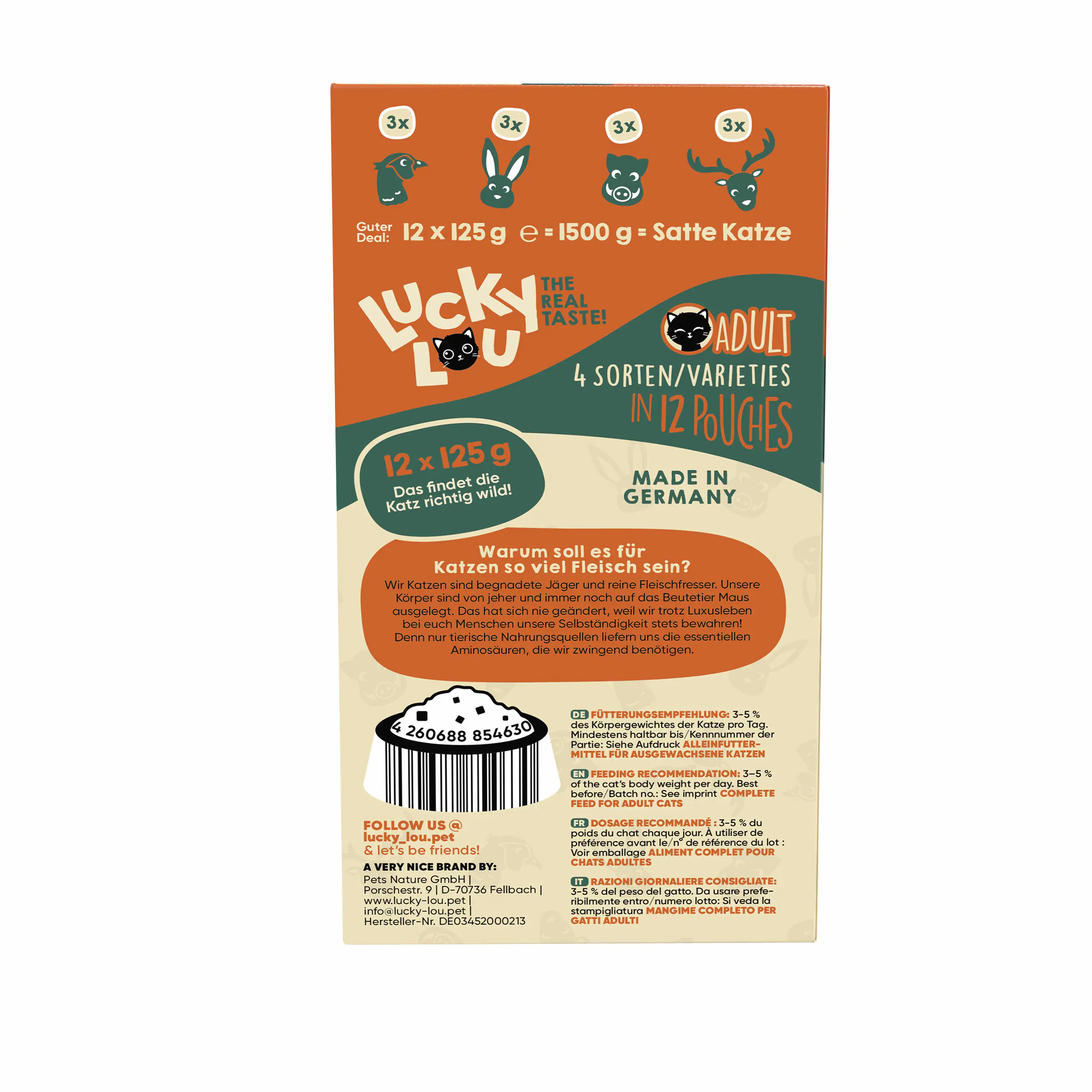 Lucky Lou Lifestage Adult Wild-Mix 12x125g