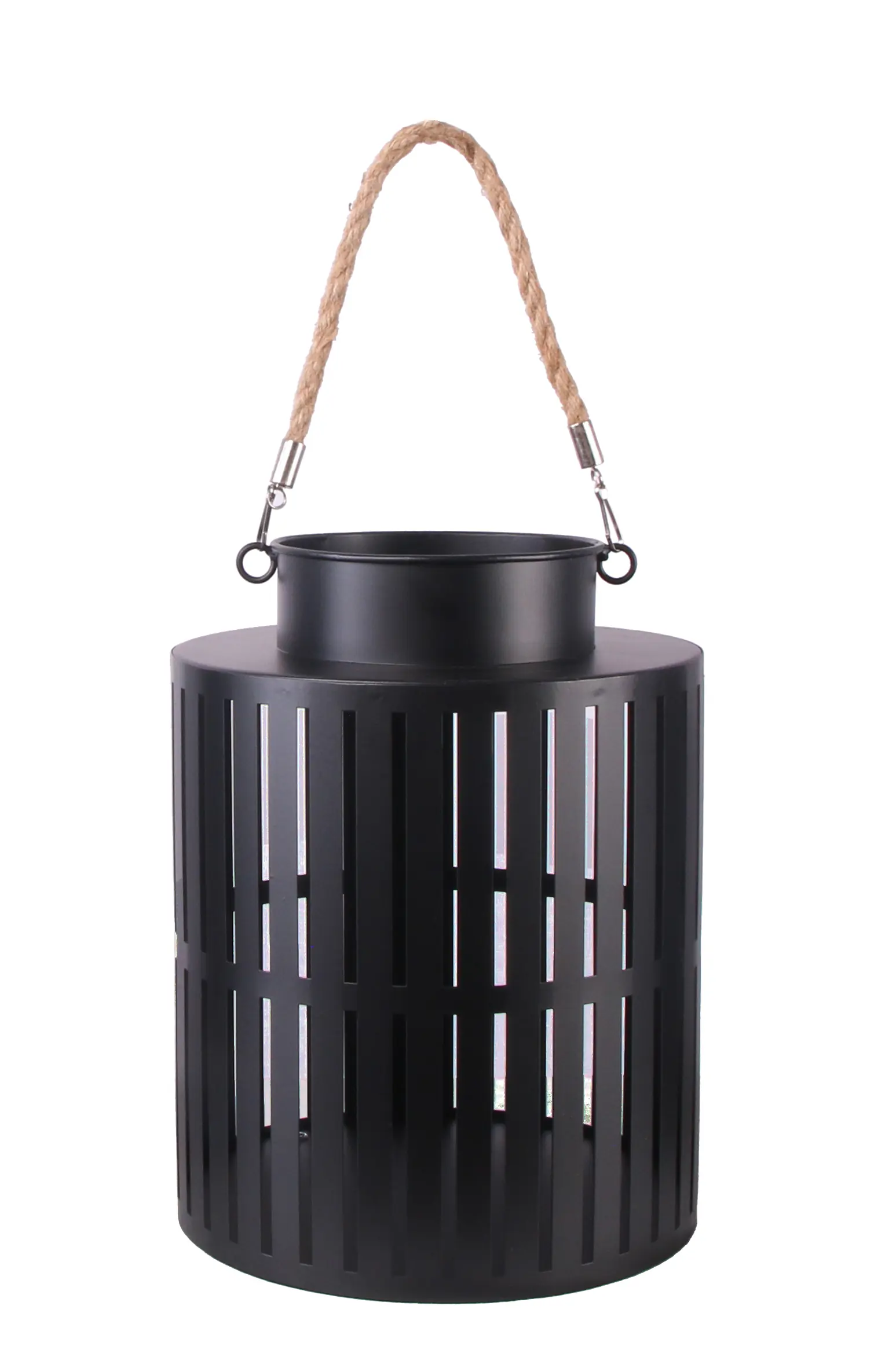 TrendLine Deko-Laterne Metall Ø 20 cm schwarz