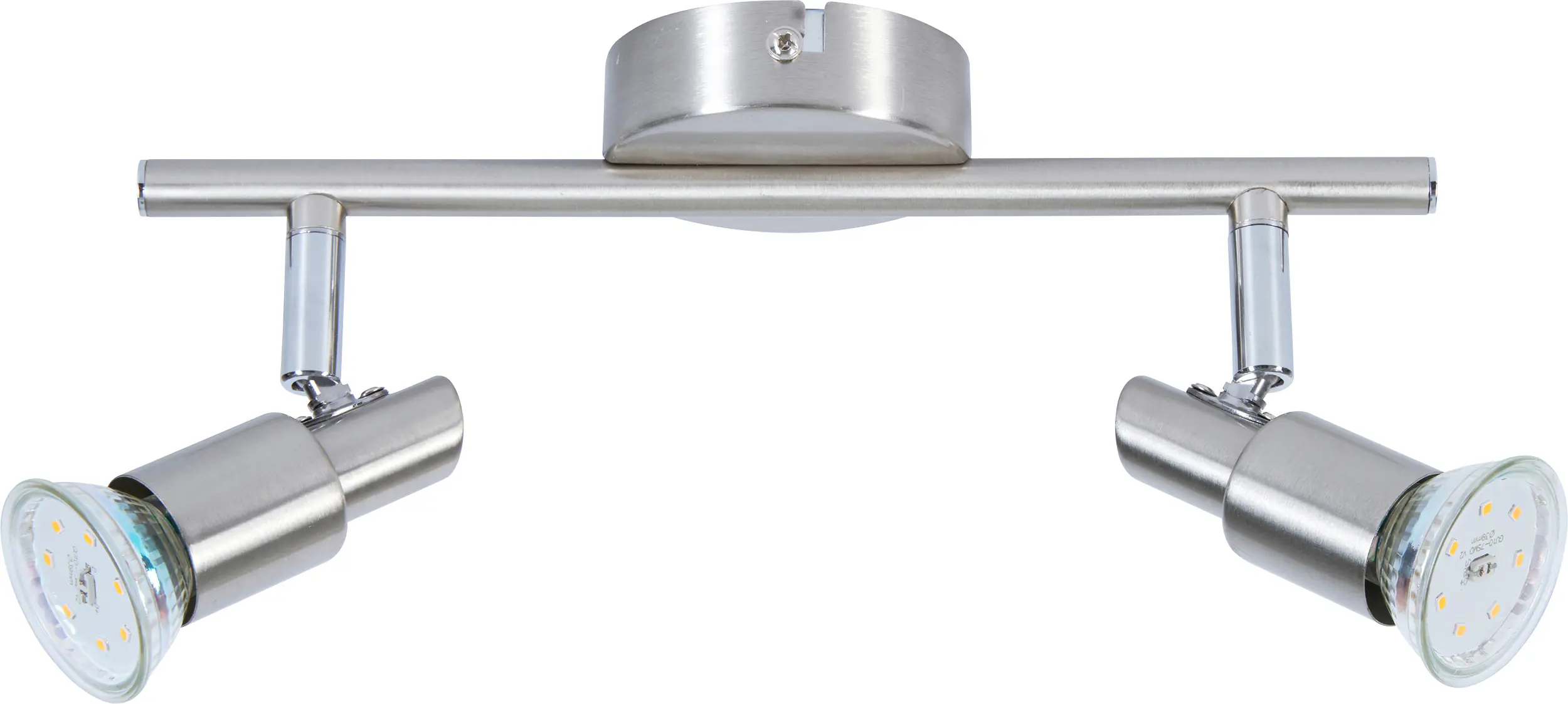 LED-Lampe 2er Spot Lina nickel-chrom 28 x 12 cm warmweiß