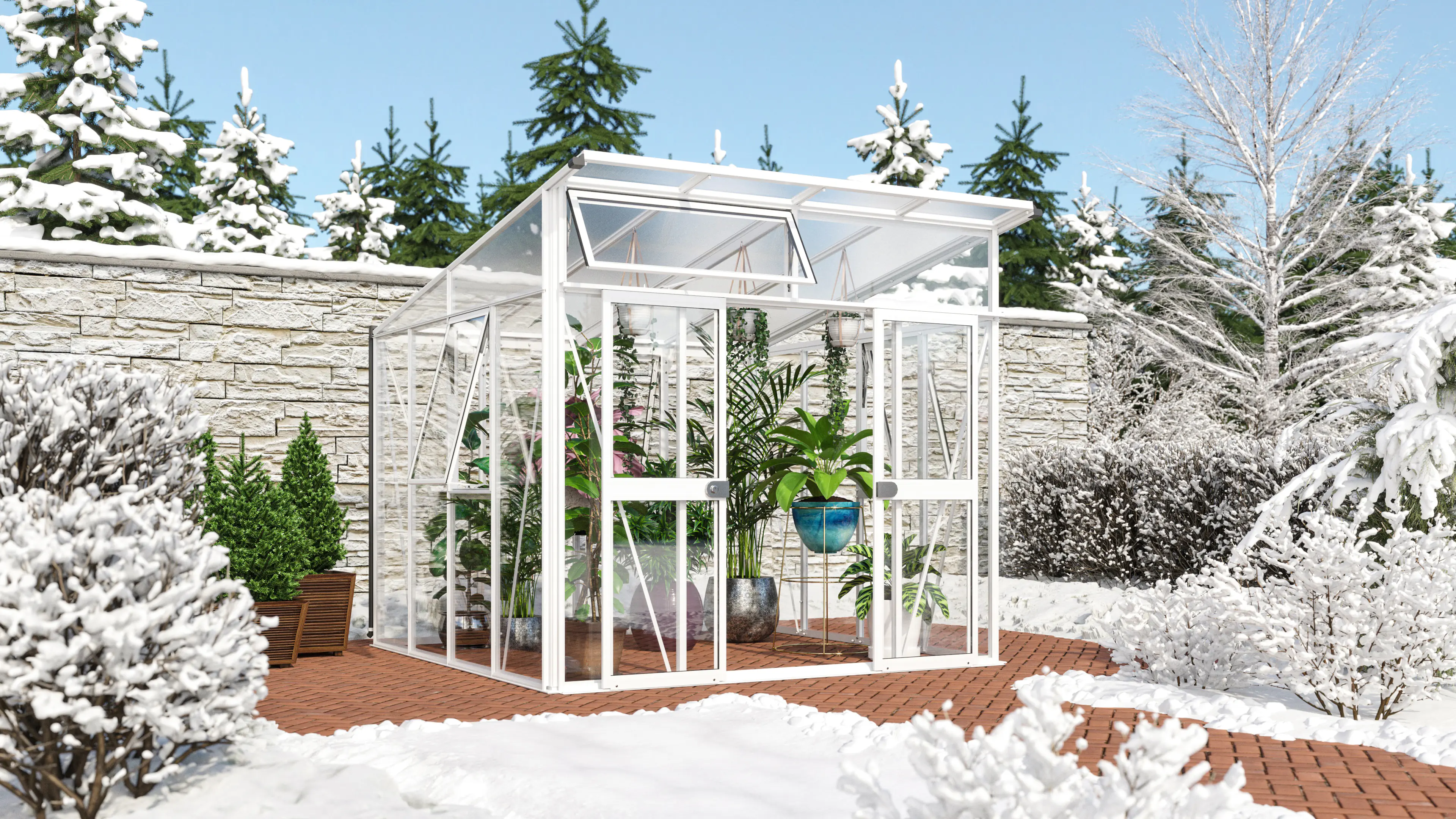 Vitavia Gewächshaus Aura 7800 275 x 270 cm 3 mm ESG 10 mm HKP