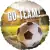 Folienballon Fußball bunt 19 x 13,5 cm