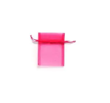 Glorex Organzasäckchen rot, 8 x 10 cm, 6 Stück