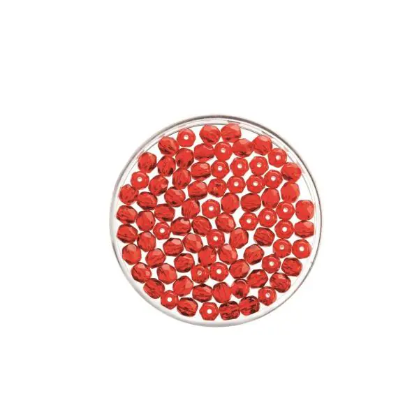 Glorex Glasschliff Perlen 4 mm 100St 100 Stück hyazinth