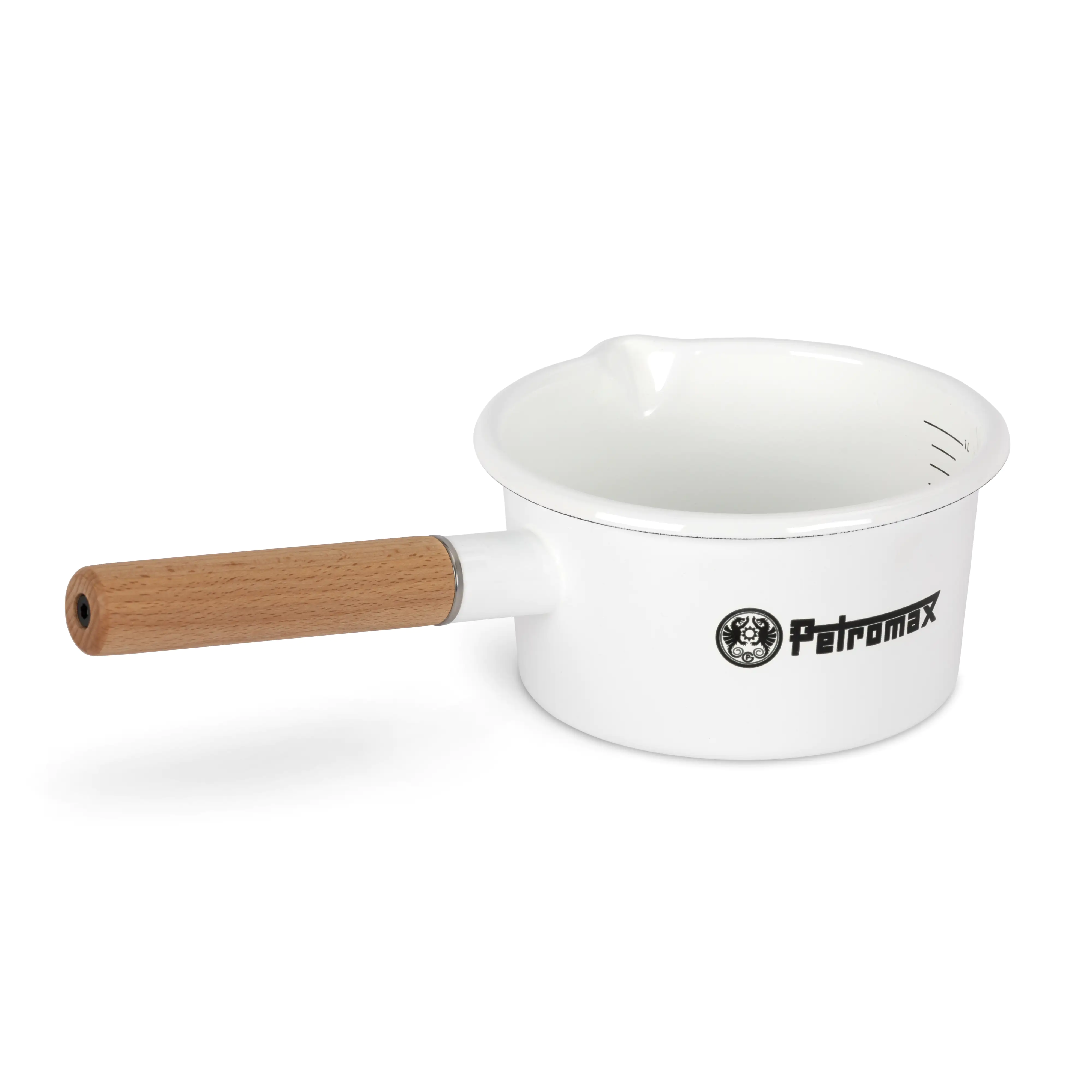 Petromax Stieltopf Emaille 1 Liter weiss
