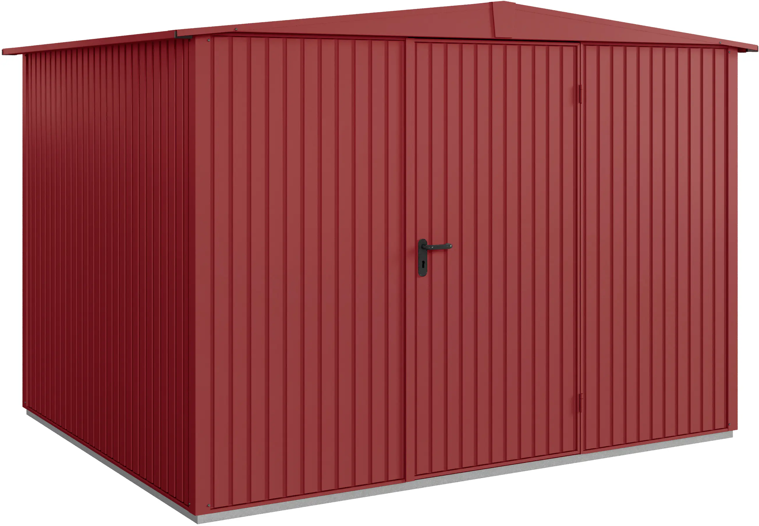 EcoStar Gerätehaus Trend-S Typ 3 323,6 x 247,7 x 219,4 cm purpurrot