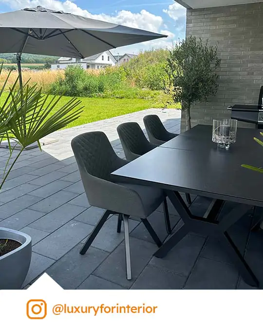 Primaster Drehsessel Miramar mit wetterfestem Bezug anthrazit
