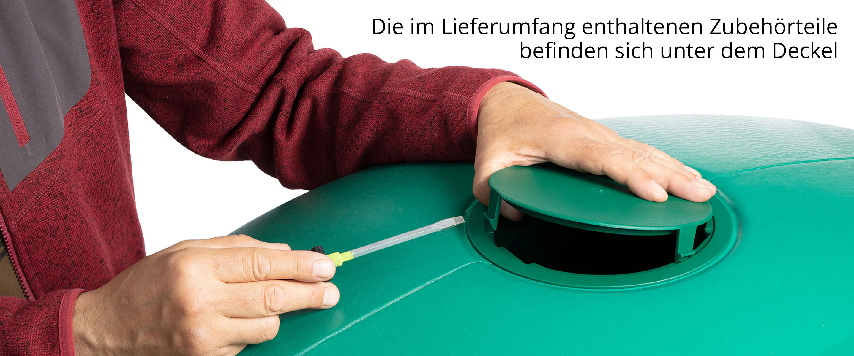 4rain Regenwasser-Wandtank Slim 350 L dunkelgrün