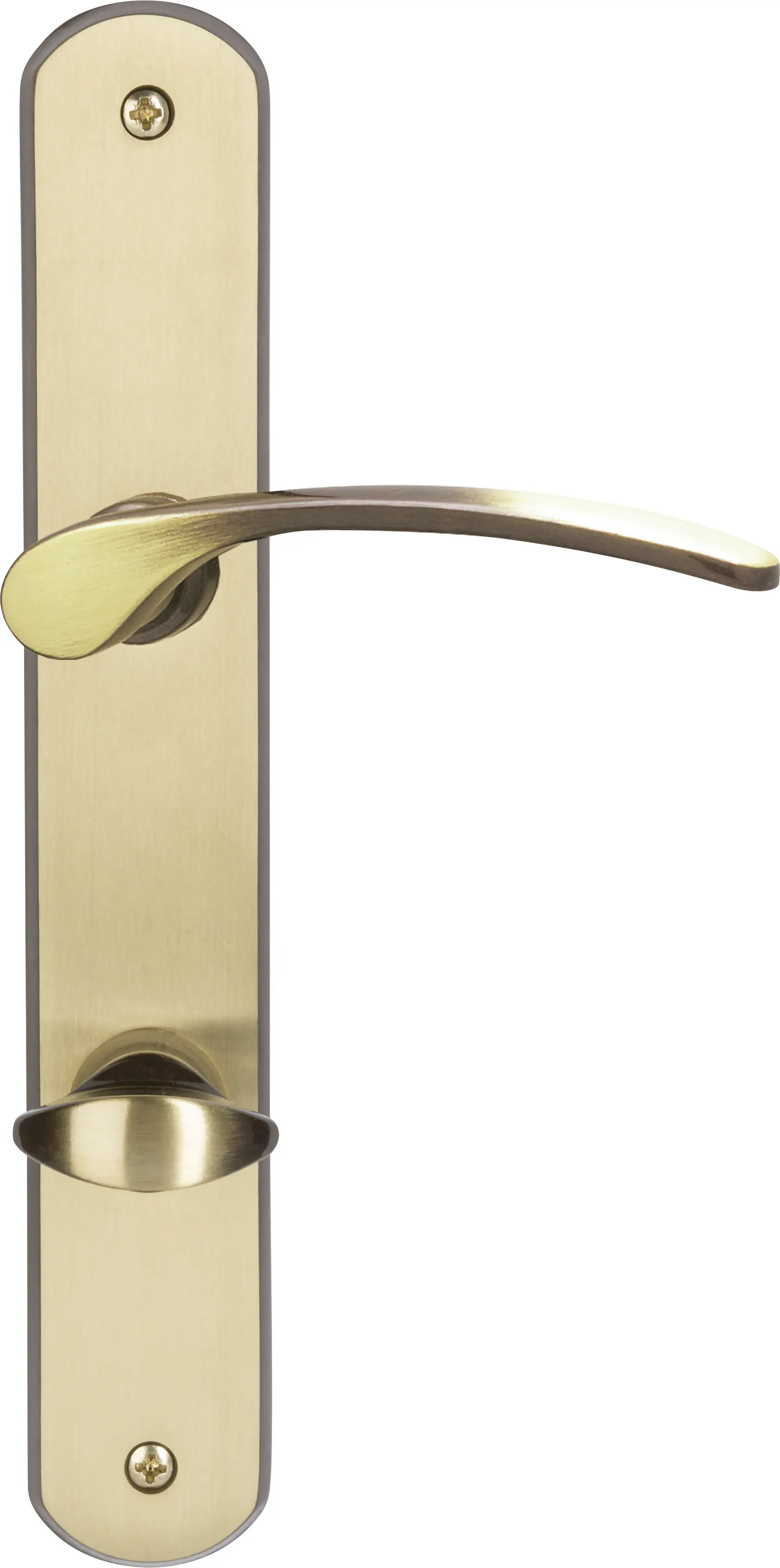 Südmetall WC-Türgriff-Garnitur Langschild Amos Messing brüniert bronze 225 x 37 mm
