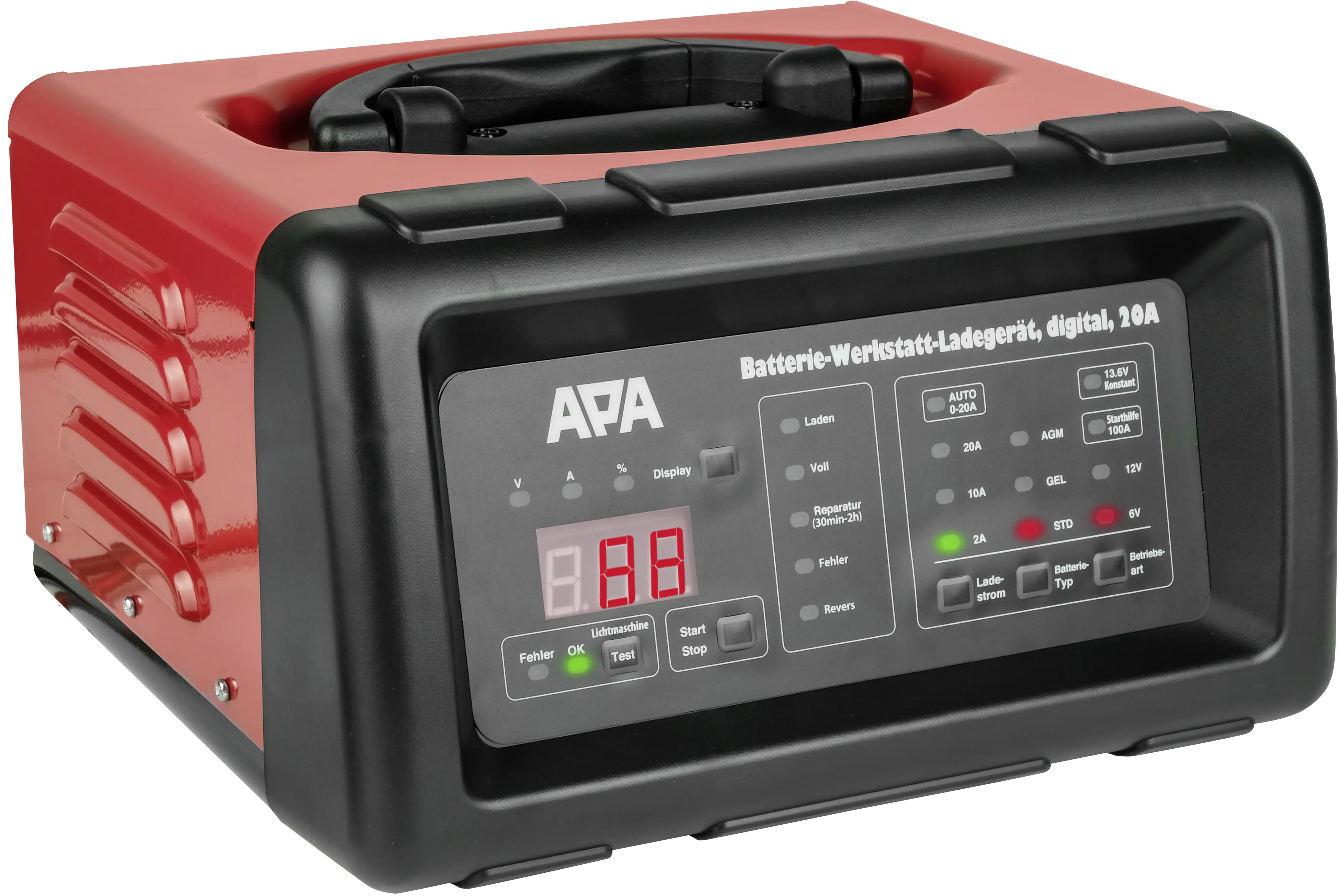 APA Autobatterie-Ladegerät digital 6/12 V 20A
