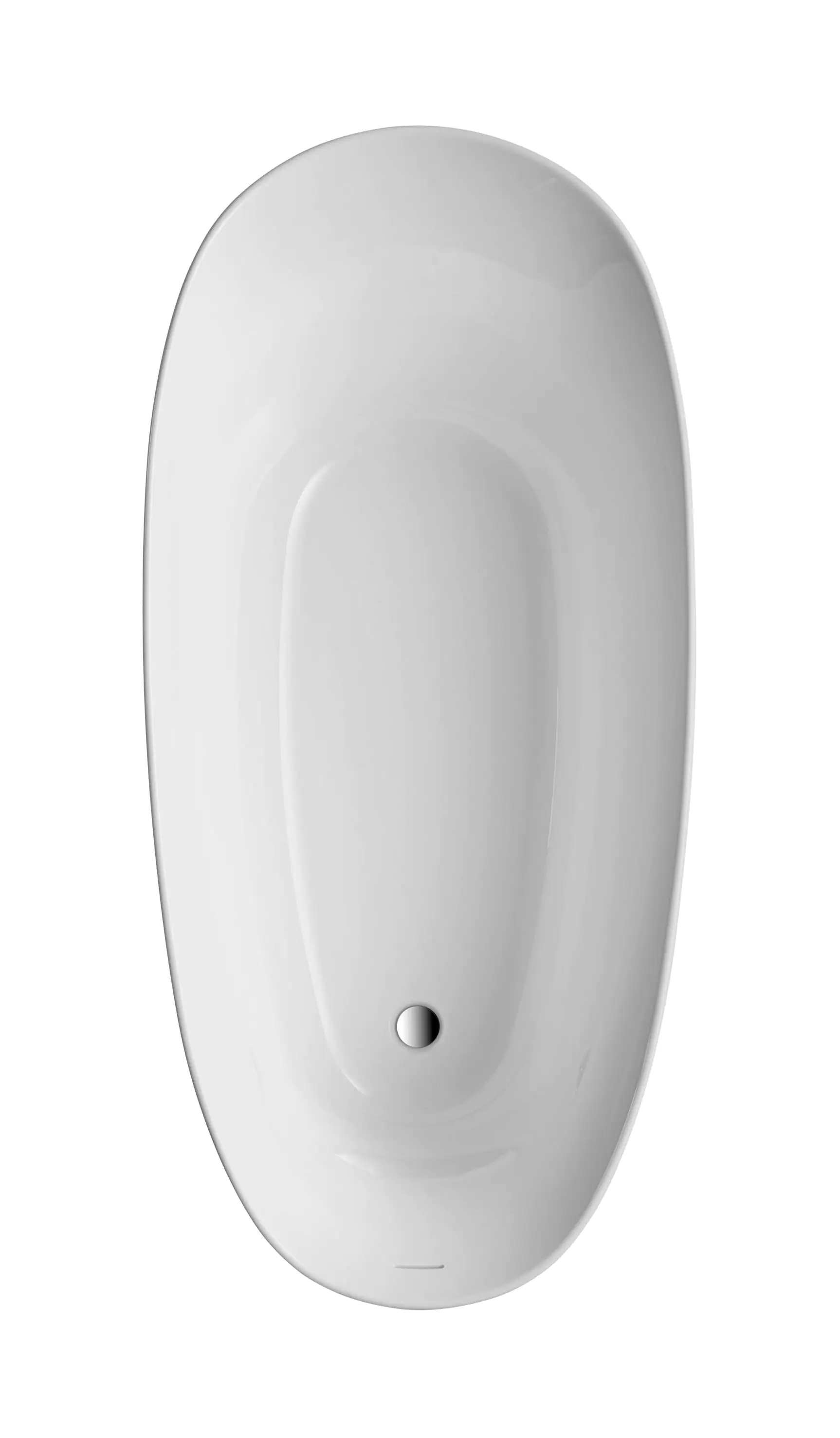 Ottofond Freistehende Badewanne Aviva 180 x 85 x 44 cm, bordeaux/weiß