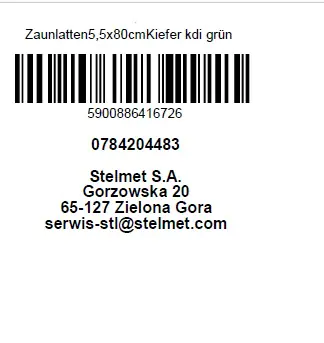 Zaunlatte 80 cm, 31 x 55 mm, kesseldruckimprägniert