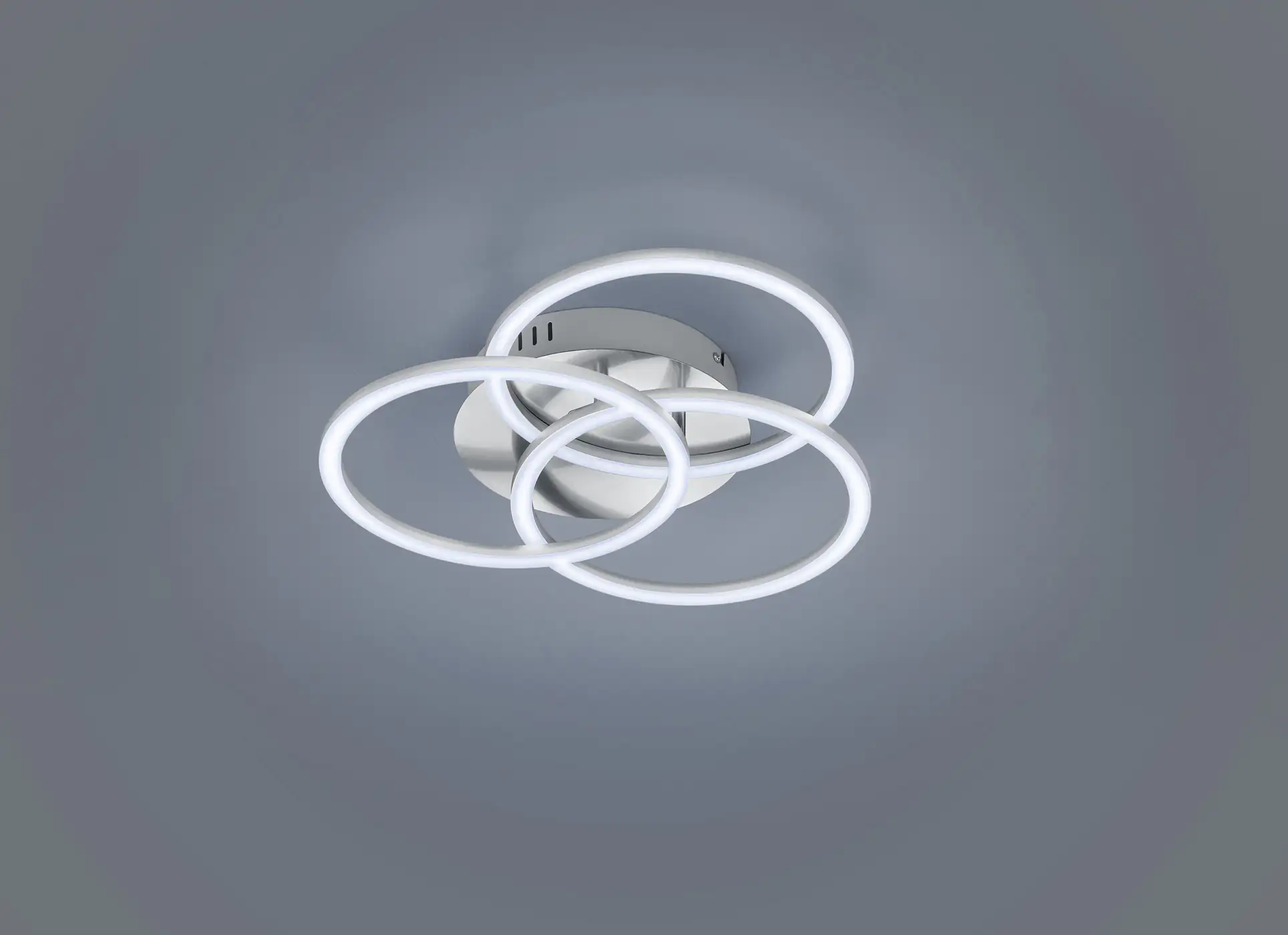 Reality LED Deckenleuchte Circle nickel matt Fernbedienung