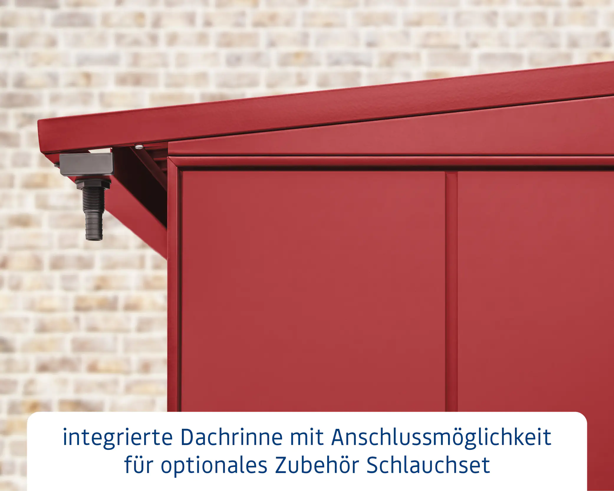 Ecostar Kaminholzregal Elegant-V Typ 2, purpurrot, mit Verstrebung