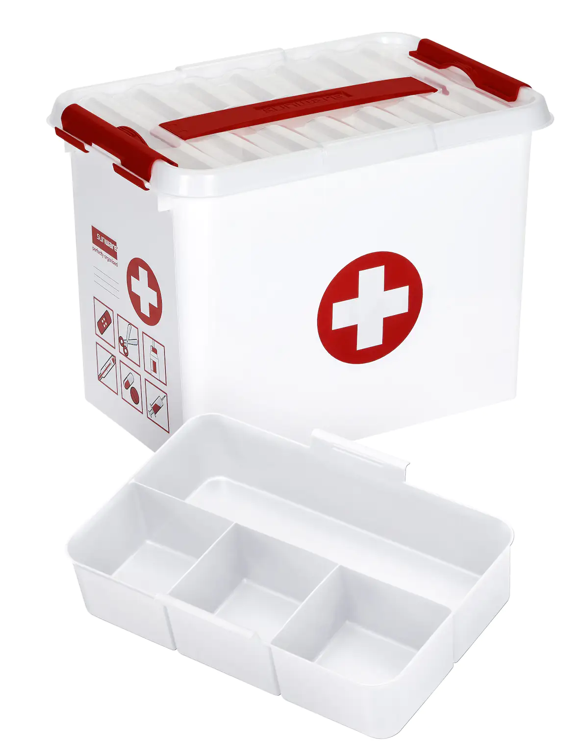 Sunware ErsteHilfe-Box inklusive Deckel 9 L 30 x 20 x 22 cm